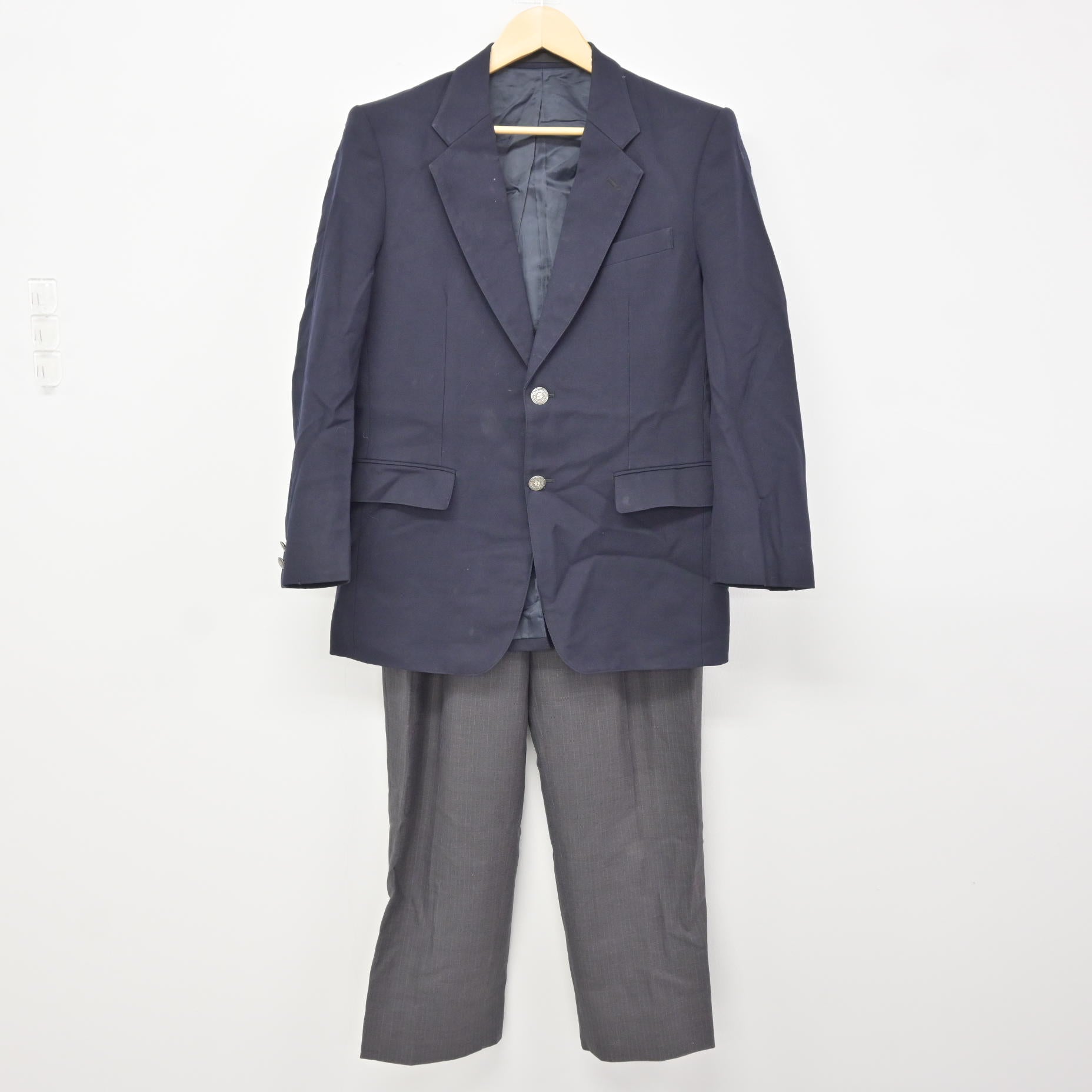 横須賀総合高校　制服　夏スラックス　中古クリーニング済 中古】神奈川県 横須賀総合高等学校 男子制服 3点 (ブレザー・ズボン