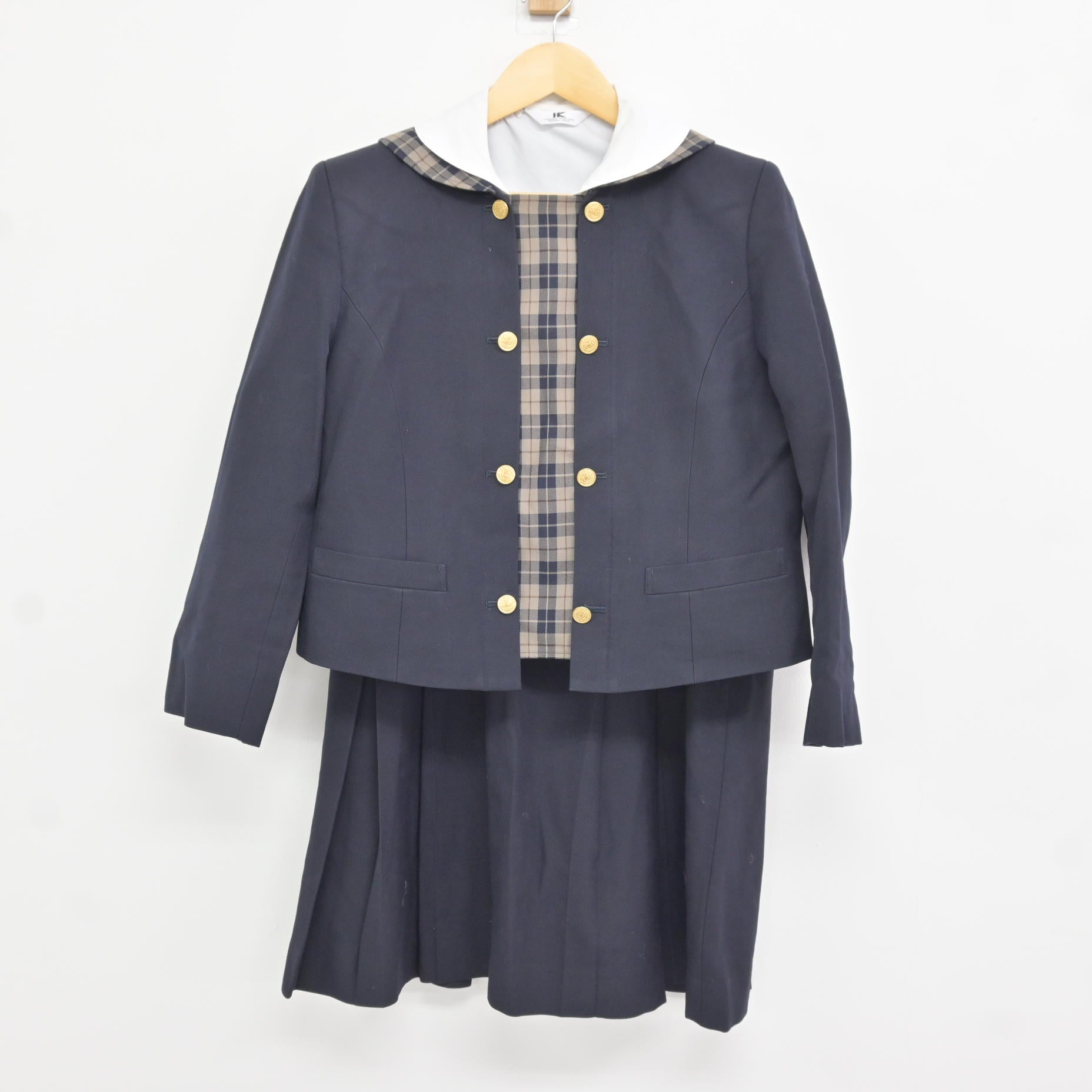 中古】岡山県 明誠学院高等学校 女子制服 4点 (ブレザー・ブラウス 