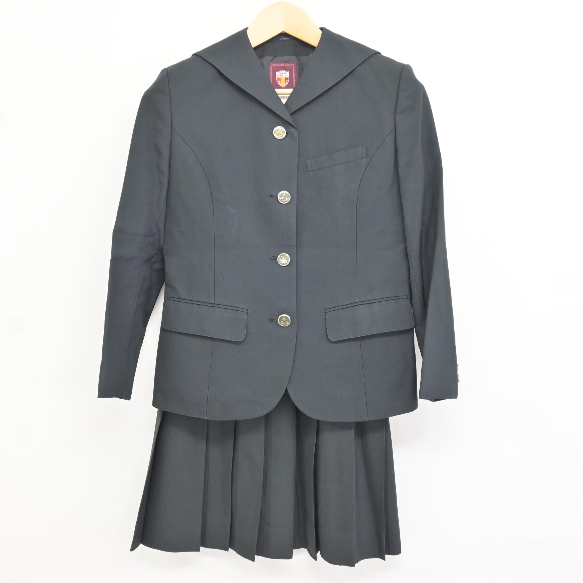 中古】長崎県 佐世保北高等学校 女子制服 3点 (ブレザー・ベスト