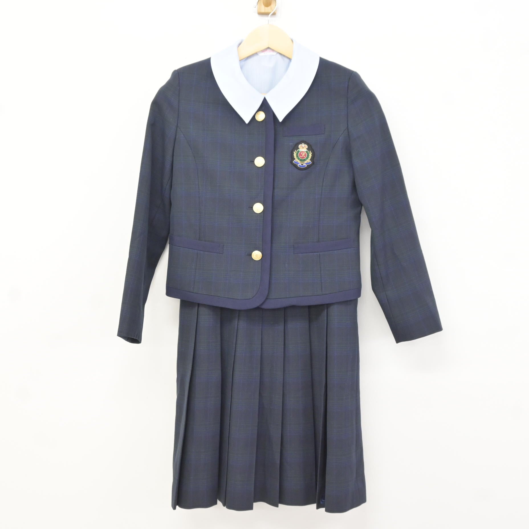中古】熊本県 熊本国府高等学校 女子制服 3点 (ブレザー・ブラウス