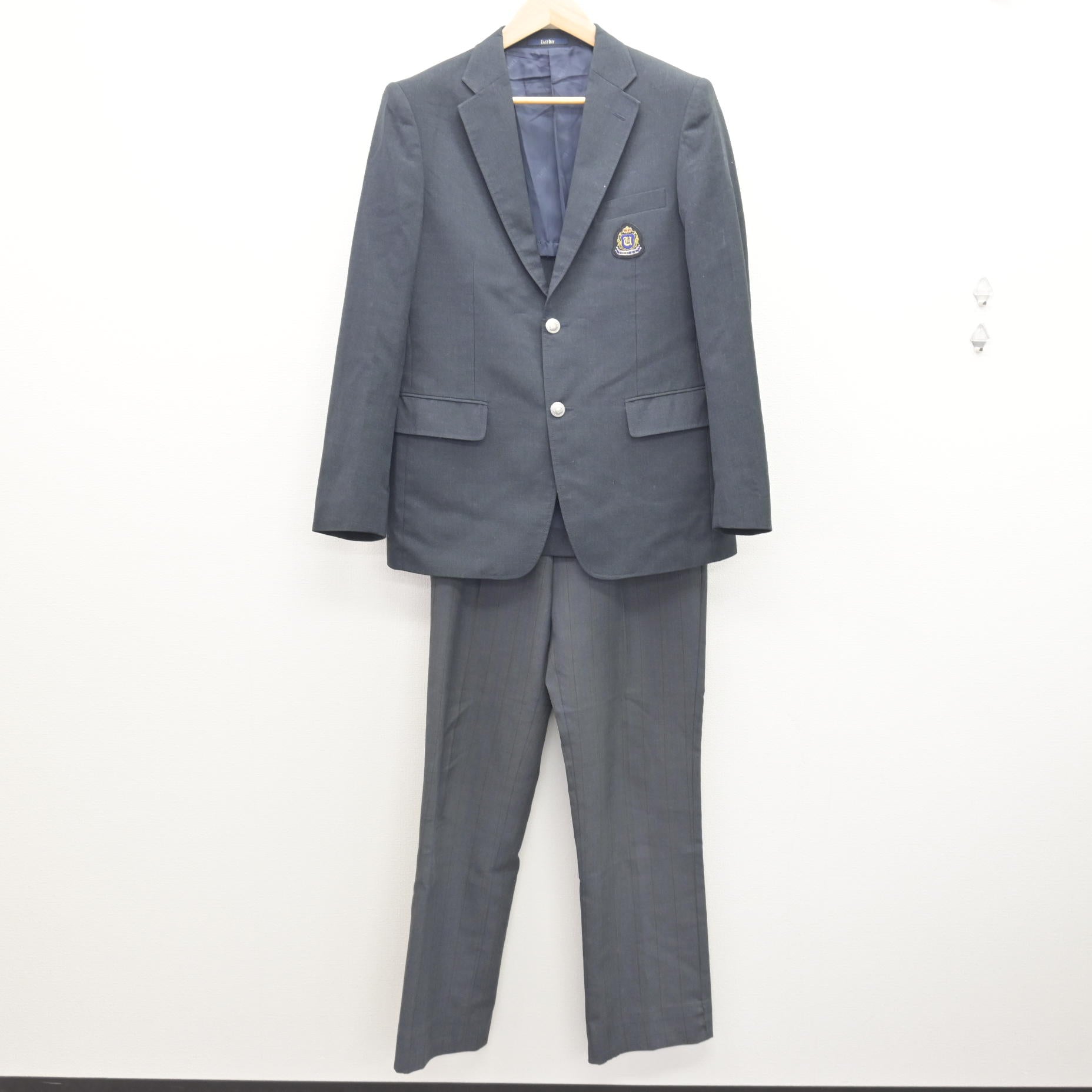 中古】茨城県 牛久高等学校 男子制服 2点 (ブレザー・ズボン) sf120612 