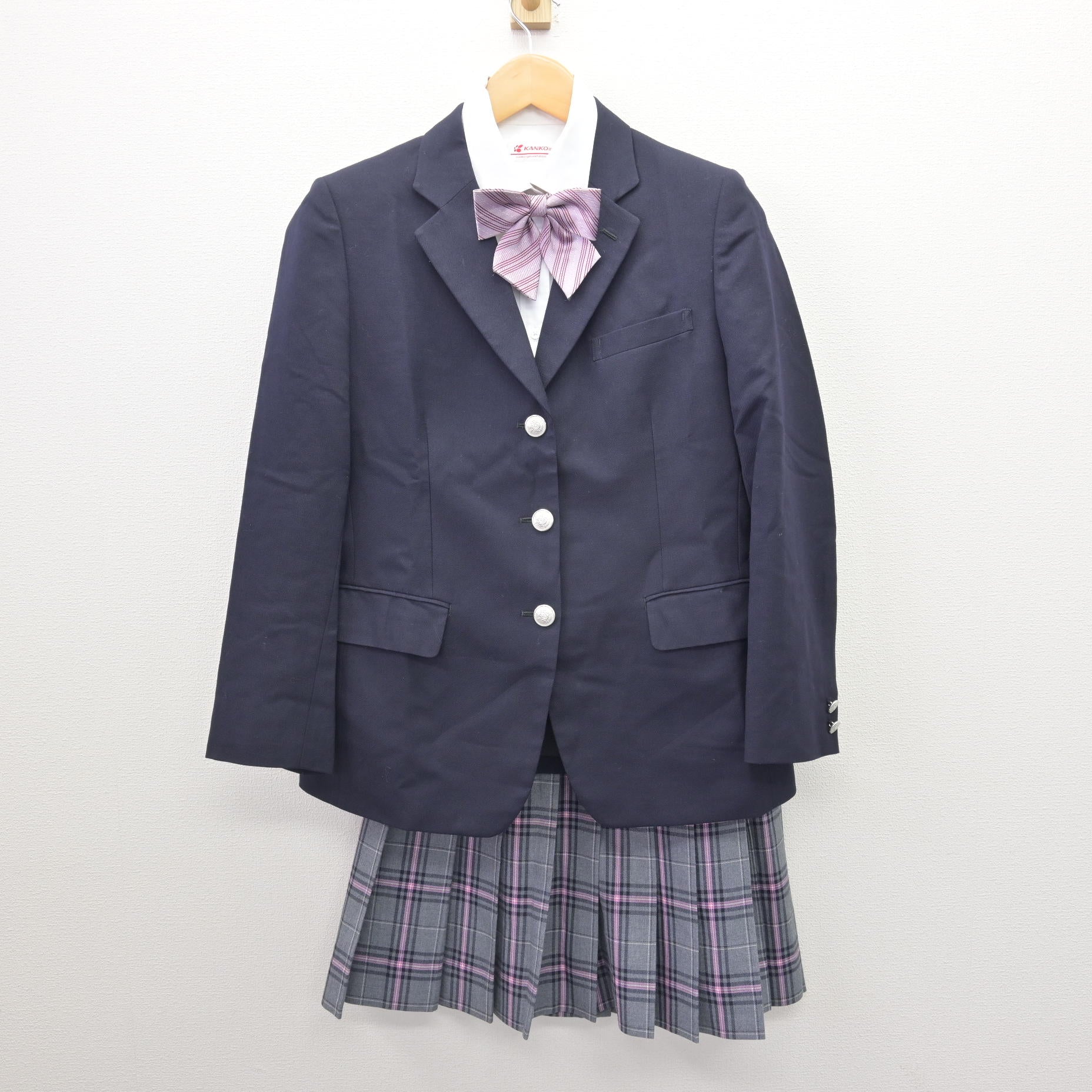 【美品】クラーク 記念国際 高等学校　夏 スカート □東京都 クラーク記念国際高校 夏服6点セット□制服/学生服/半袖