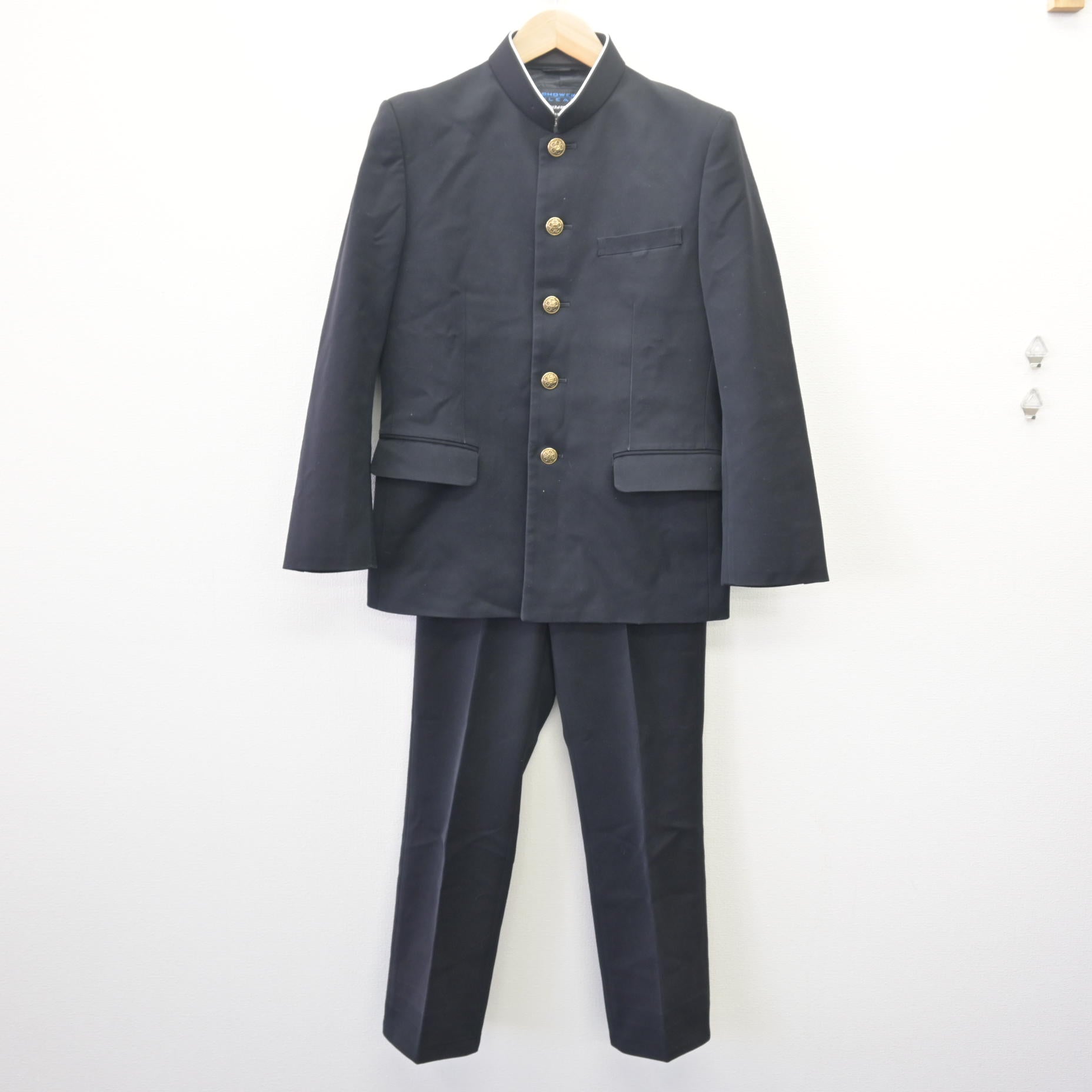 中古】香川県 長尾中学校 男子制服 3点 (学ラン・ズボン) sf121890