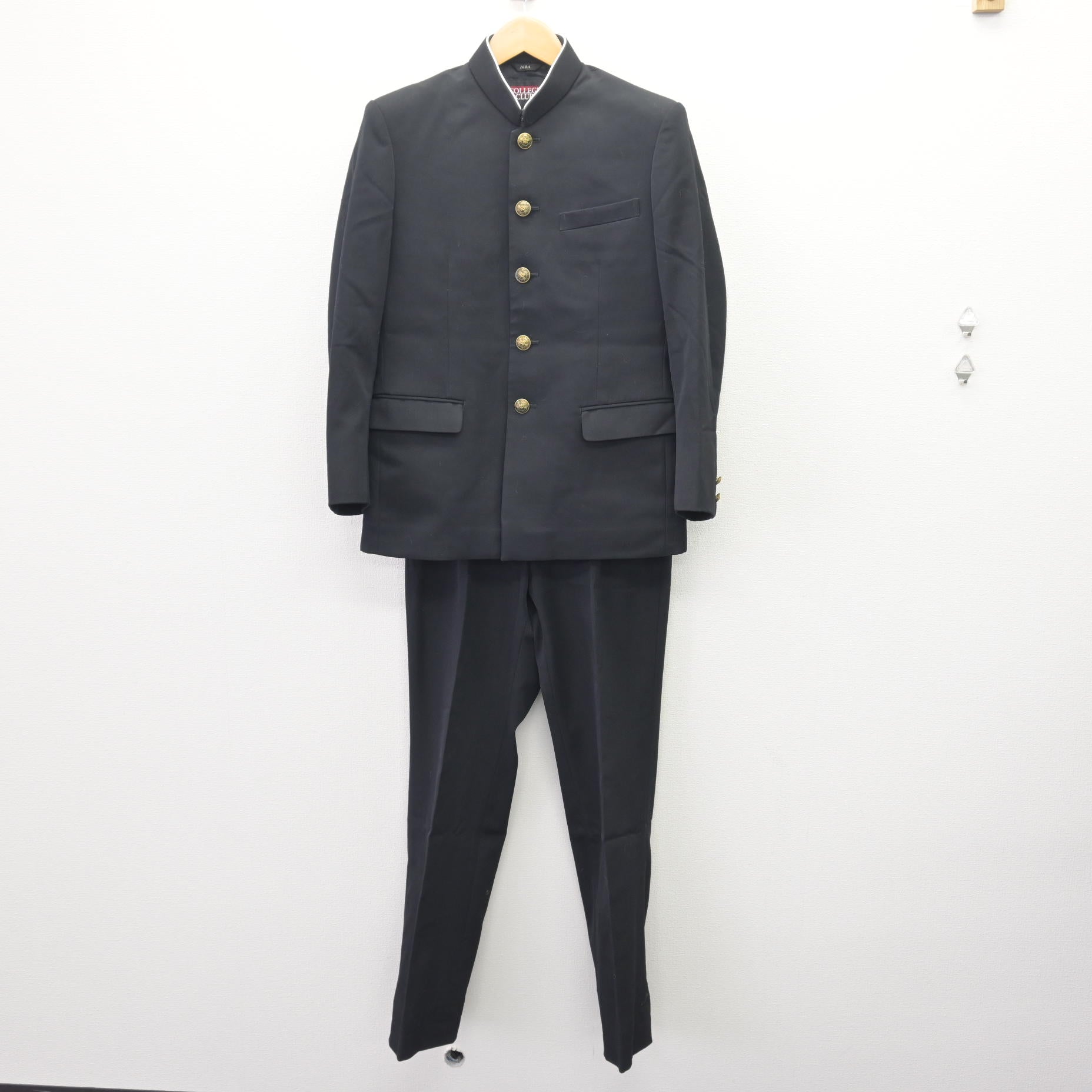 中古】埼玉県 福岡中学校 男子制服 3点 (学ラン・ズボン・ズボン