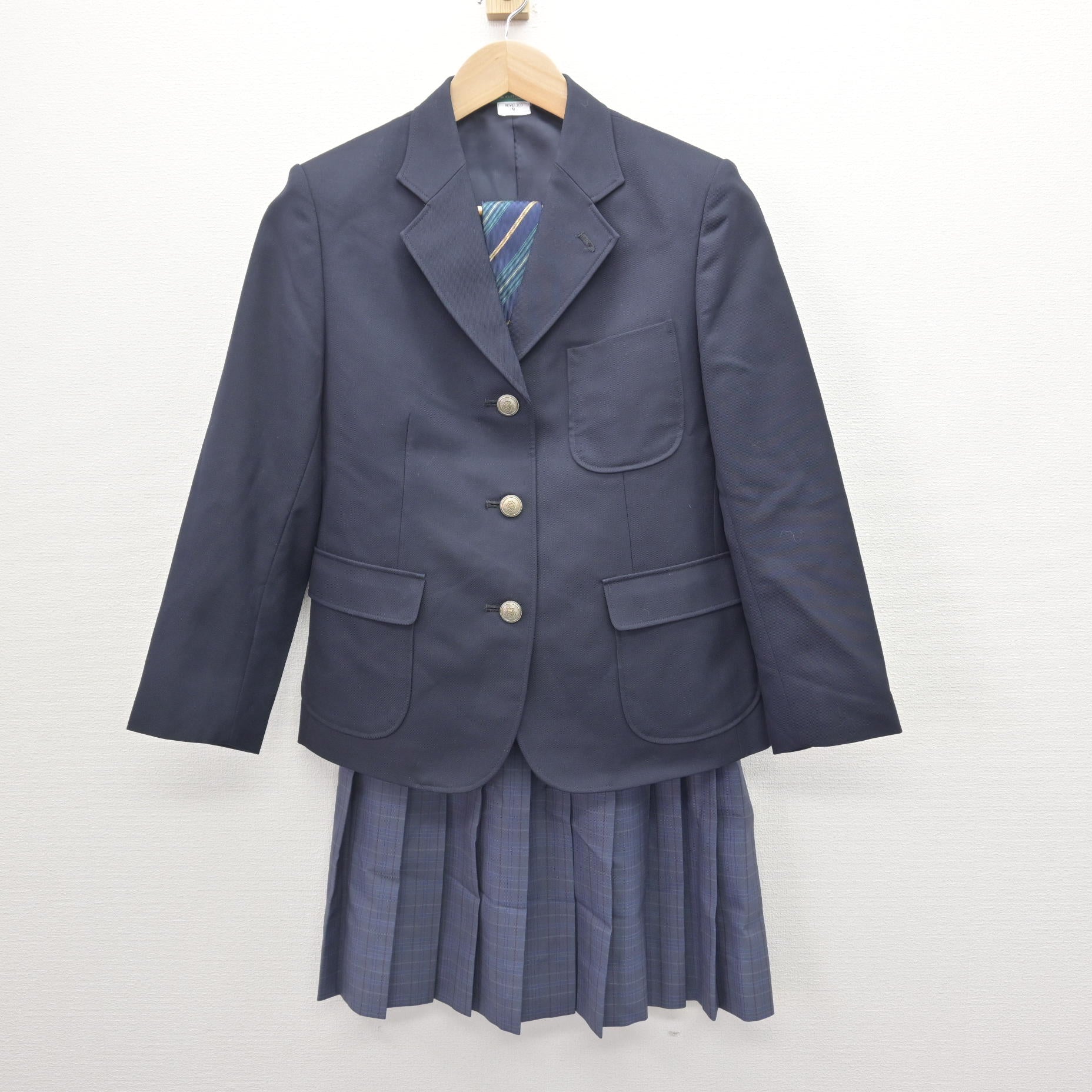 中古】神奈川県 城郷中学校 女子制服 4点 (ブレザー・スカート 