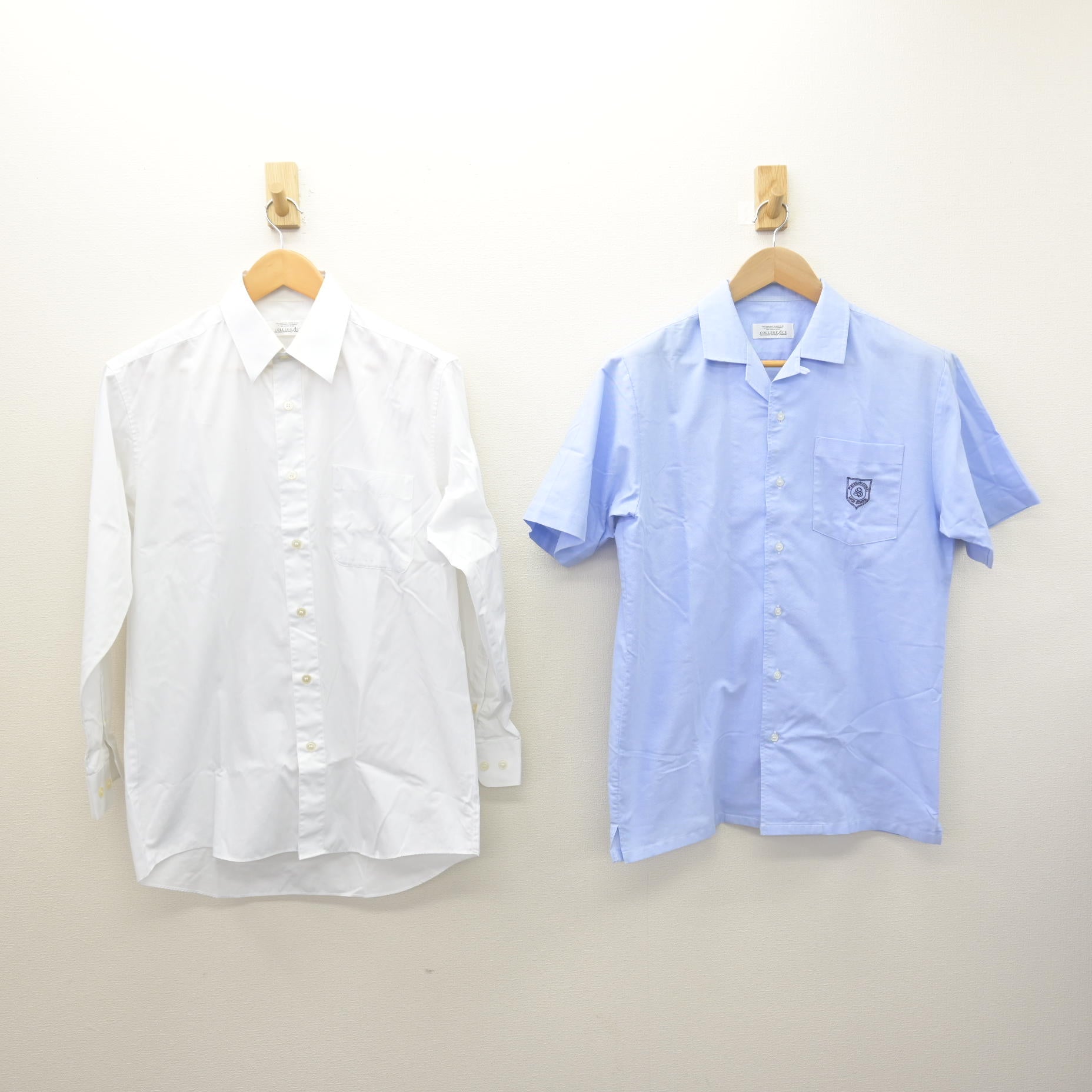 中古】福島県 福島成蹊高等学校 男子制服 2点 (シャツ) sf124155