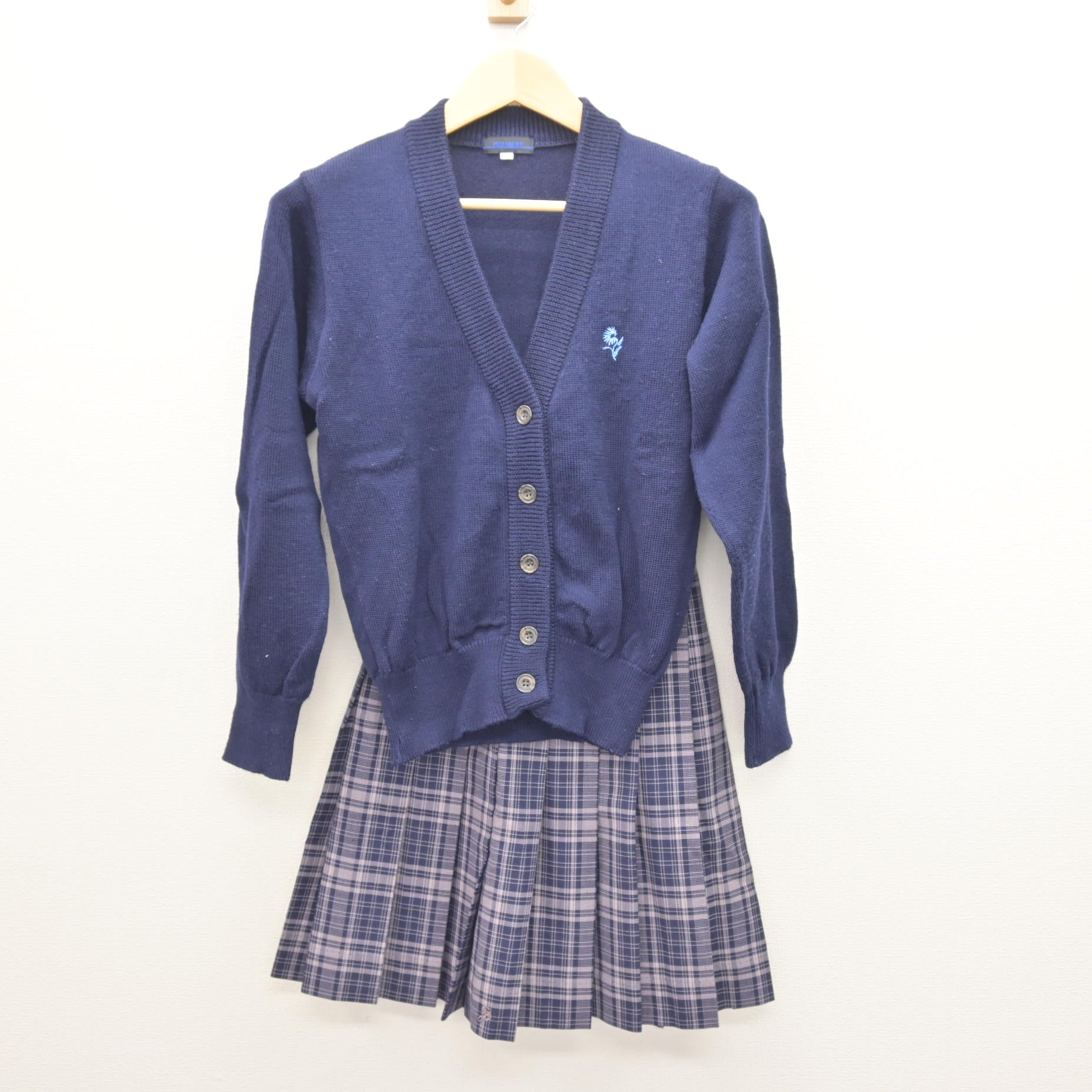 中古】神奈川県 相模女子大学中学部・高等部 女子制服 3点 (ニット