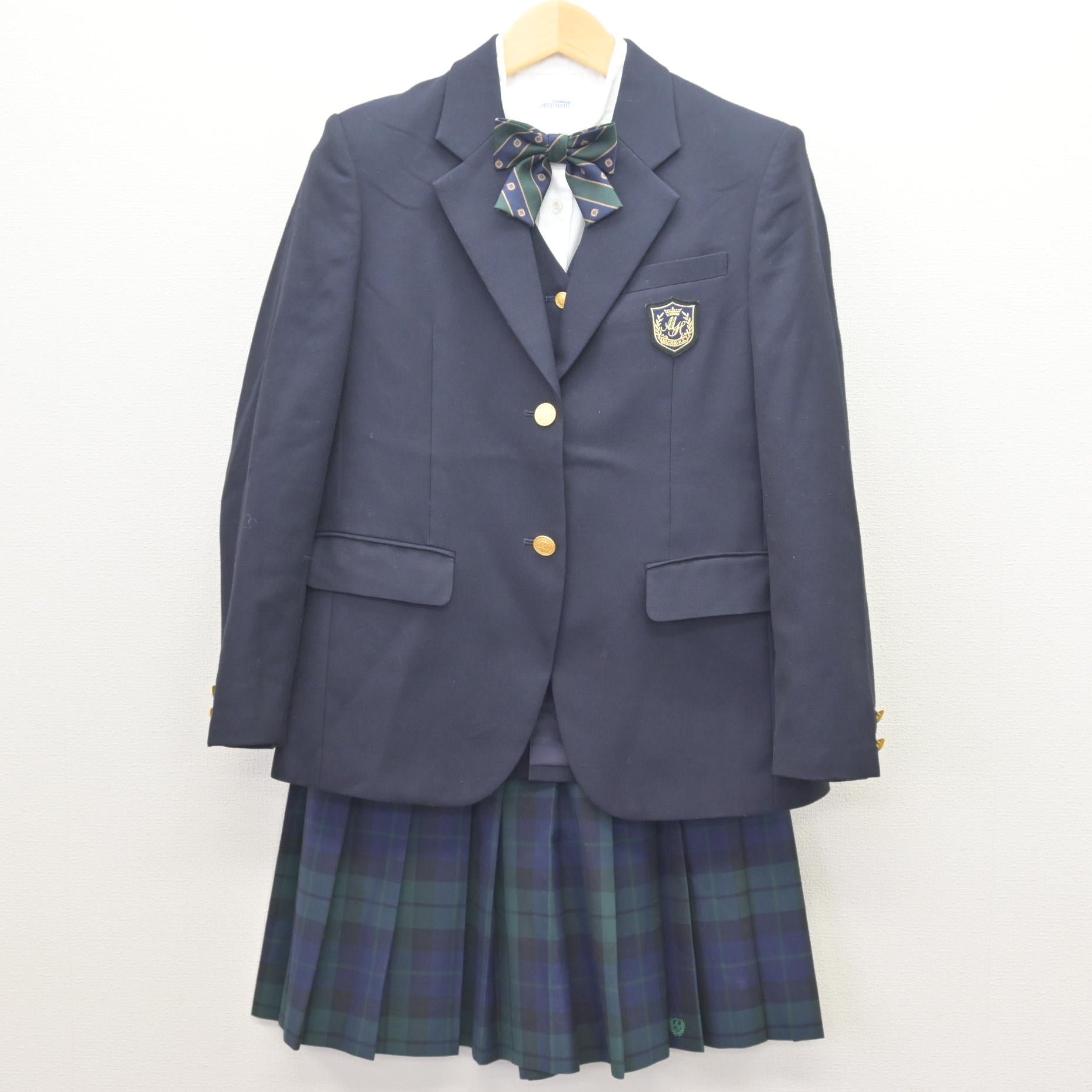 中古】愛知県 愛知みずほ大学瑞穂高等学校 女子制服 5点 (ブレザー