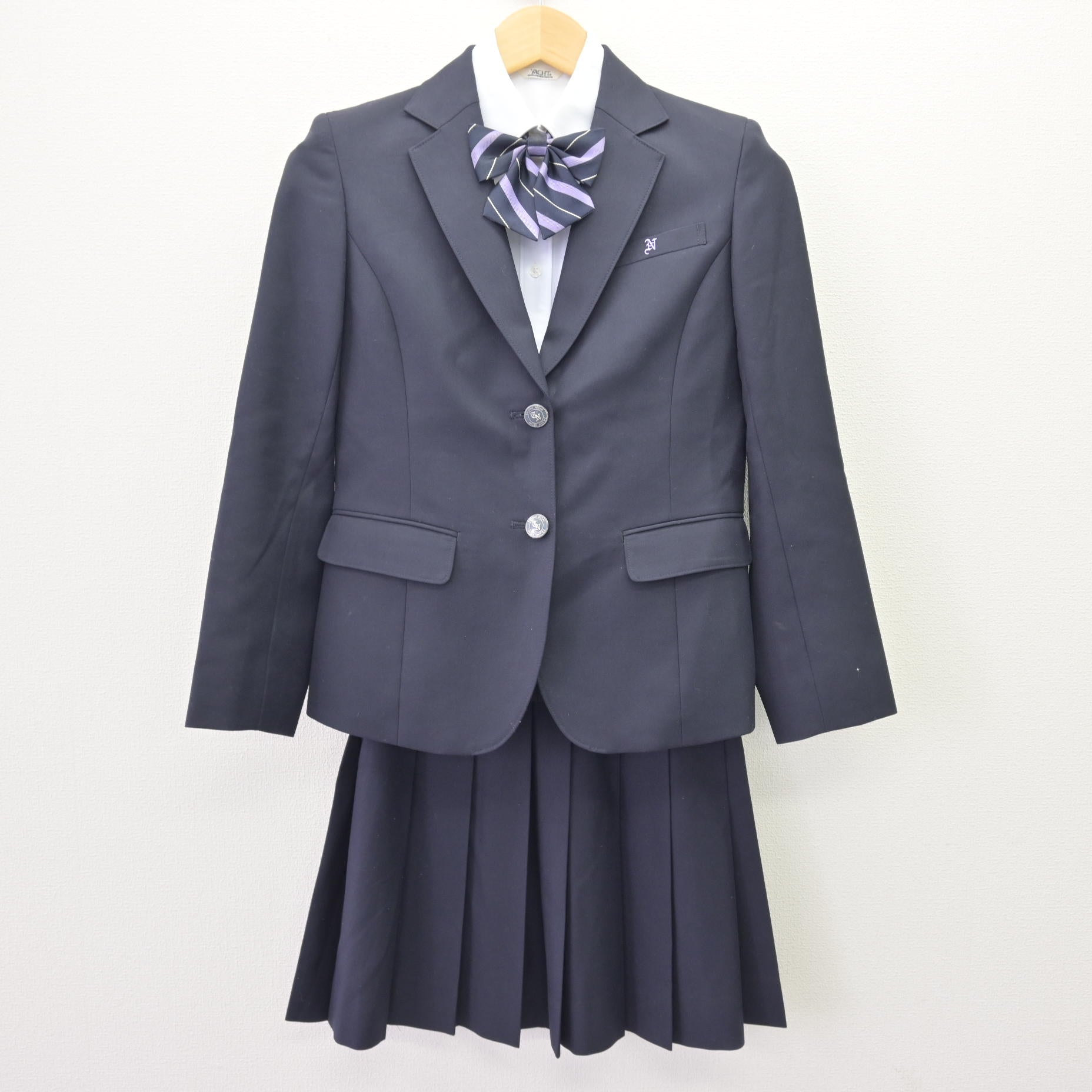 中古】岐阜県 多治見西高等学校 女子制服 4点 (ブレザー・シャツ