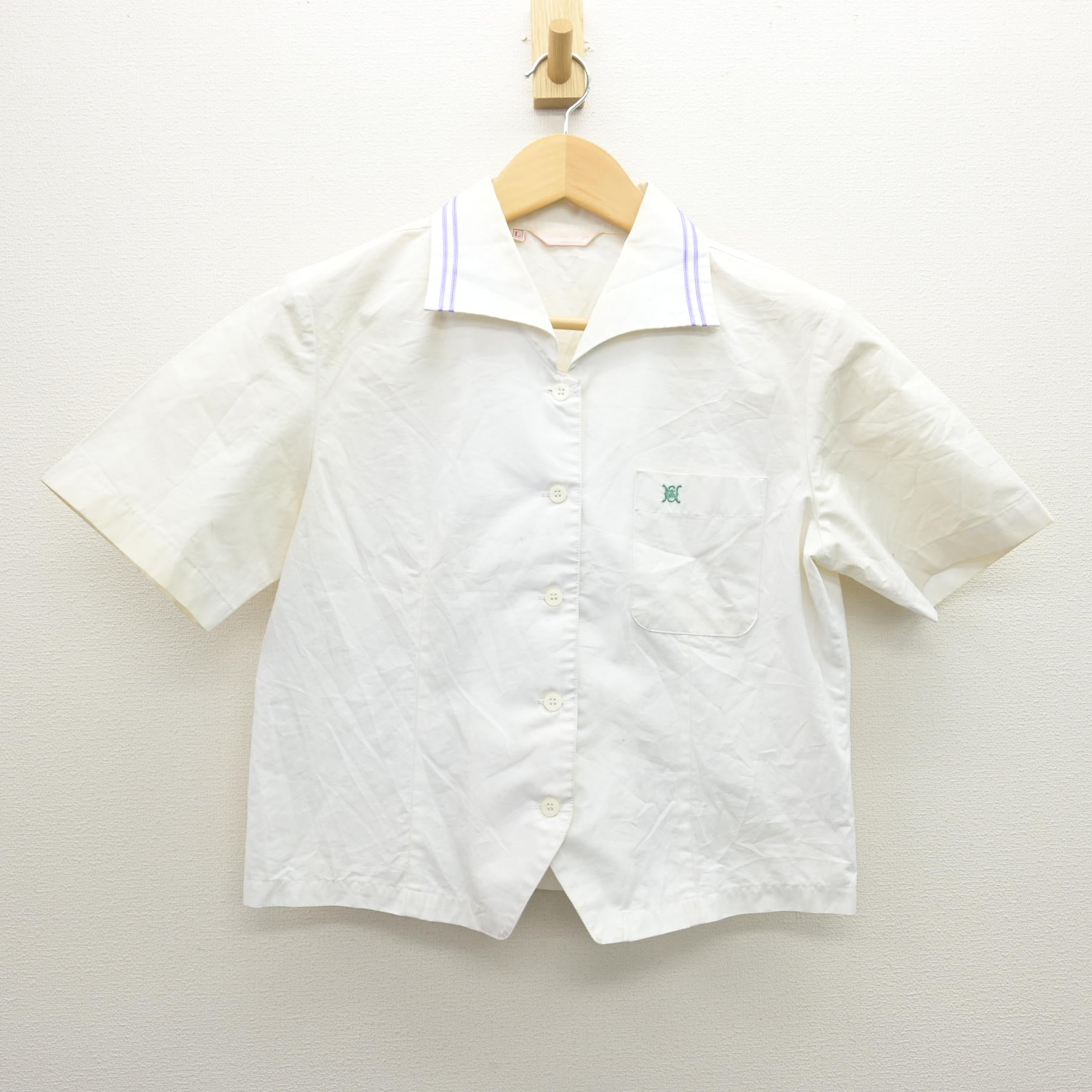 中古】静岡県 沼津商業高等学校 女子制服 1点 (ブラウス) sf128932 