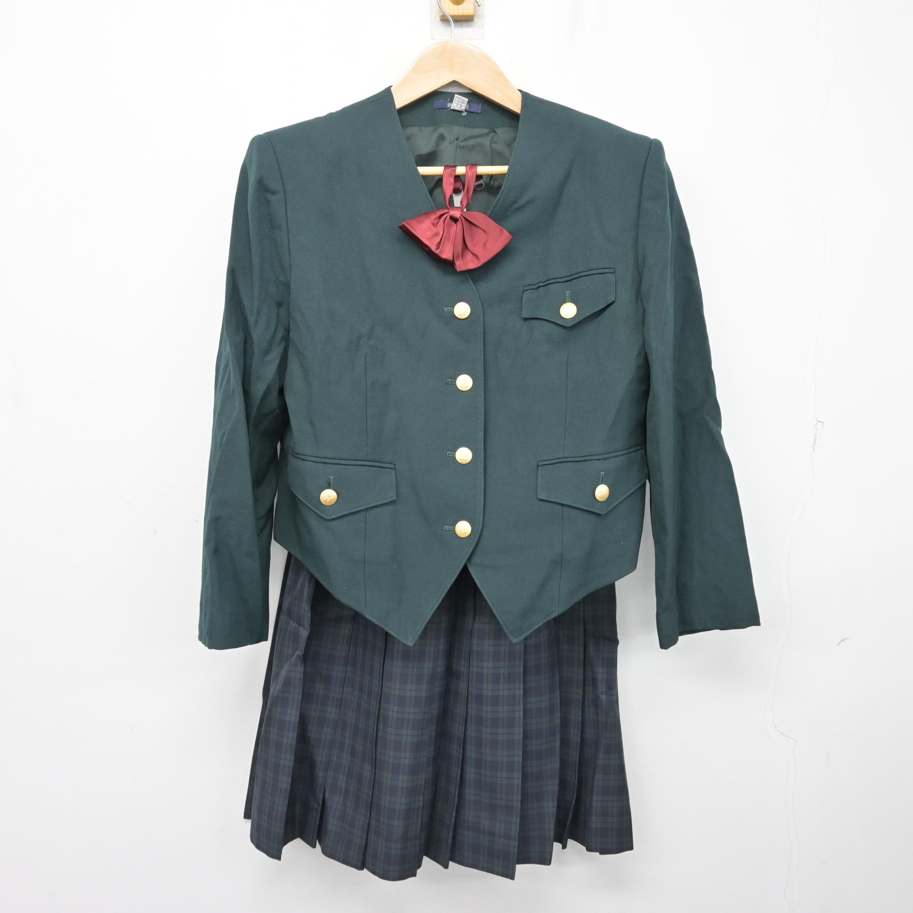 中古】岡山県 倉敷翠松高等学校/旧制服 女子制服 4点 (ブレザー