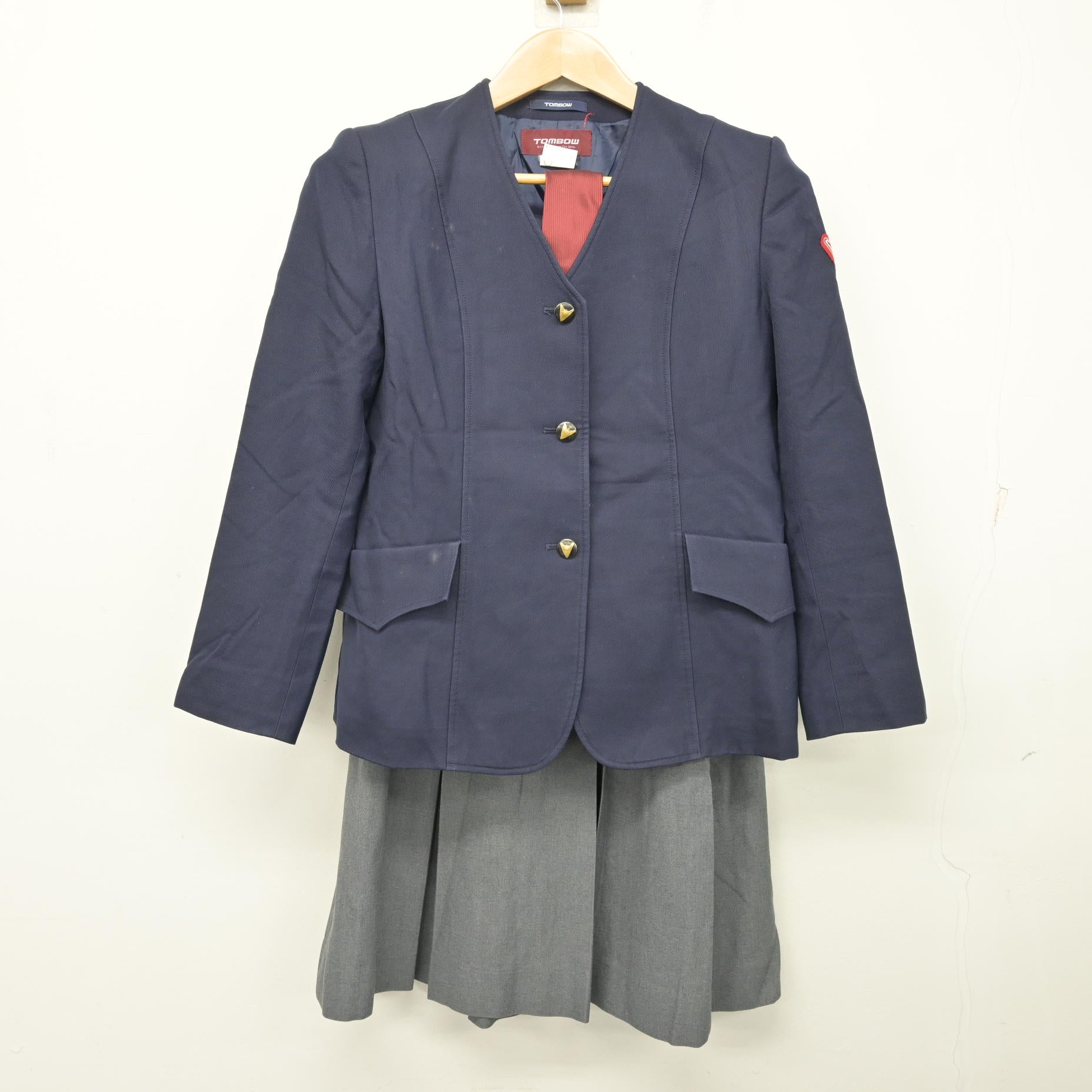 中古】鹿児島県 錦江湾高等学校/旧制服 女子制服 4点 (ブレザー