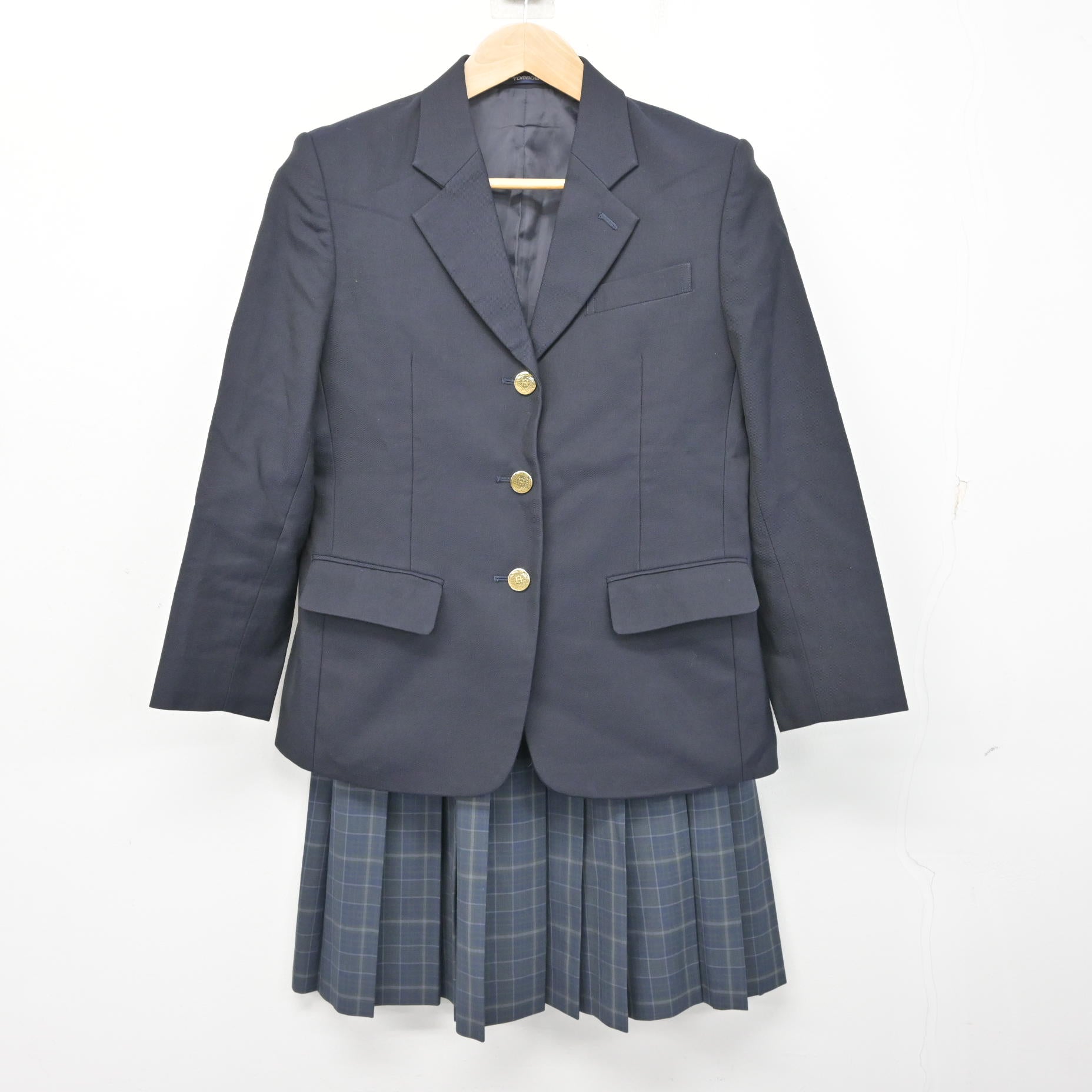 中古】京都府 堀川高等学校 女子制服 2点 (ブレザー・スカート