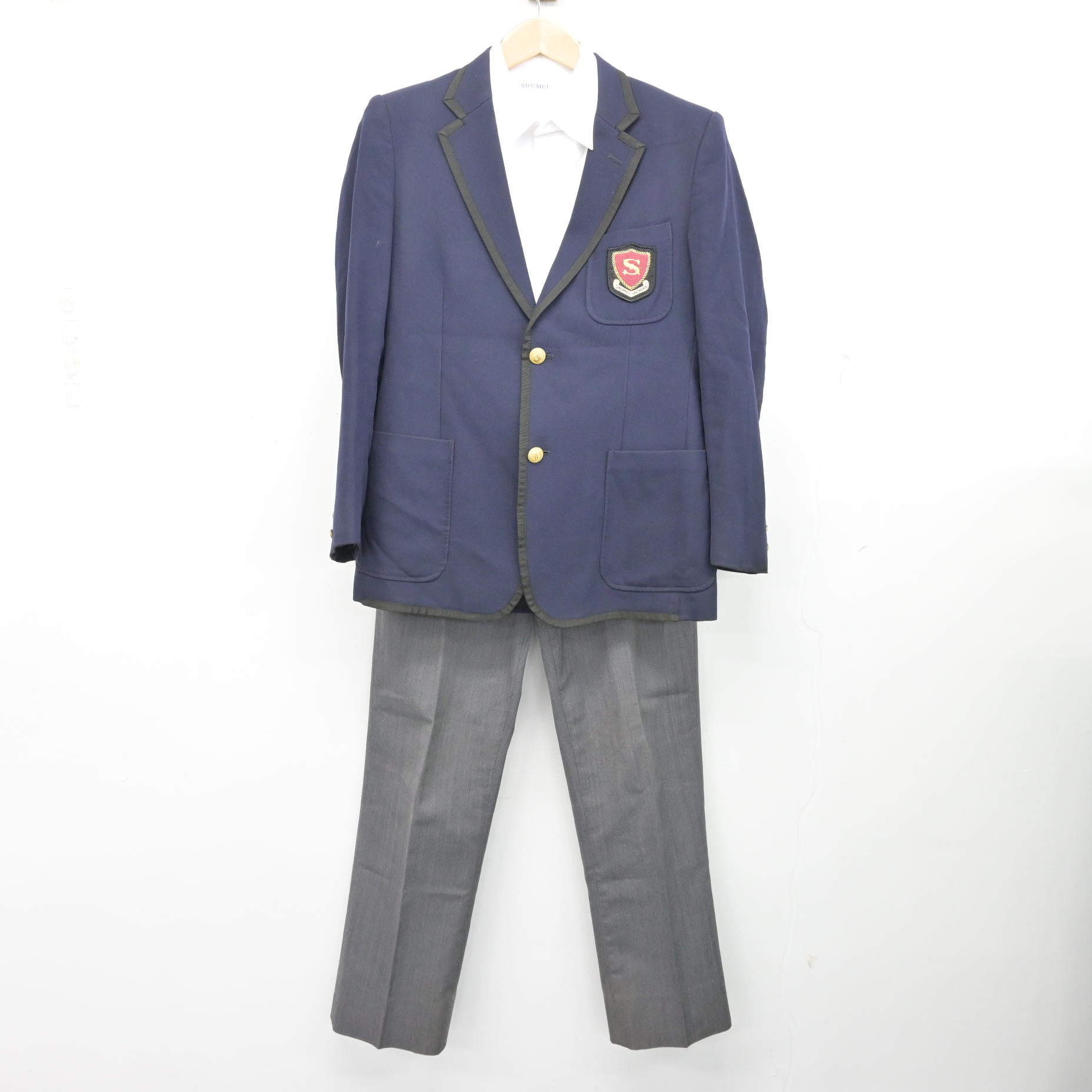 中古】千葉県 秀明八千代中学・高等学校 男子制服 3点 (ブレザー