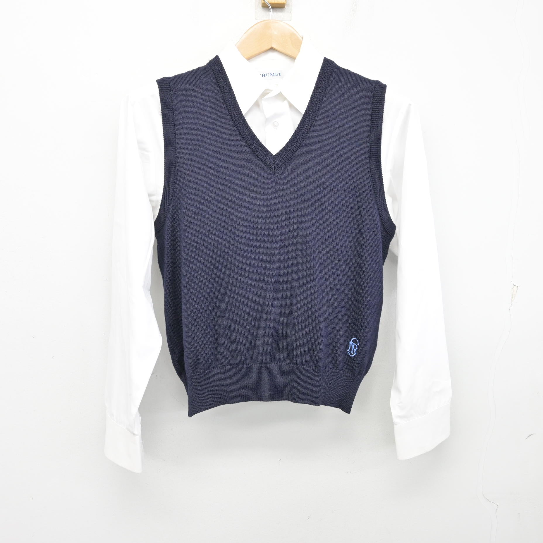 中古】千葉県 秀明八千代中学・高等学校 男子制服 2点 (ニットベスト