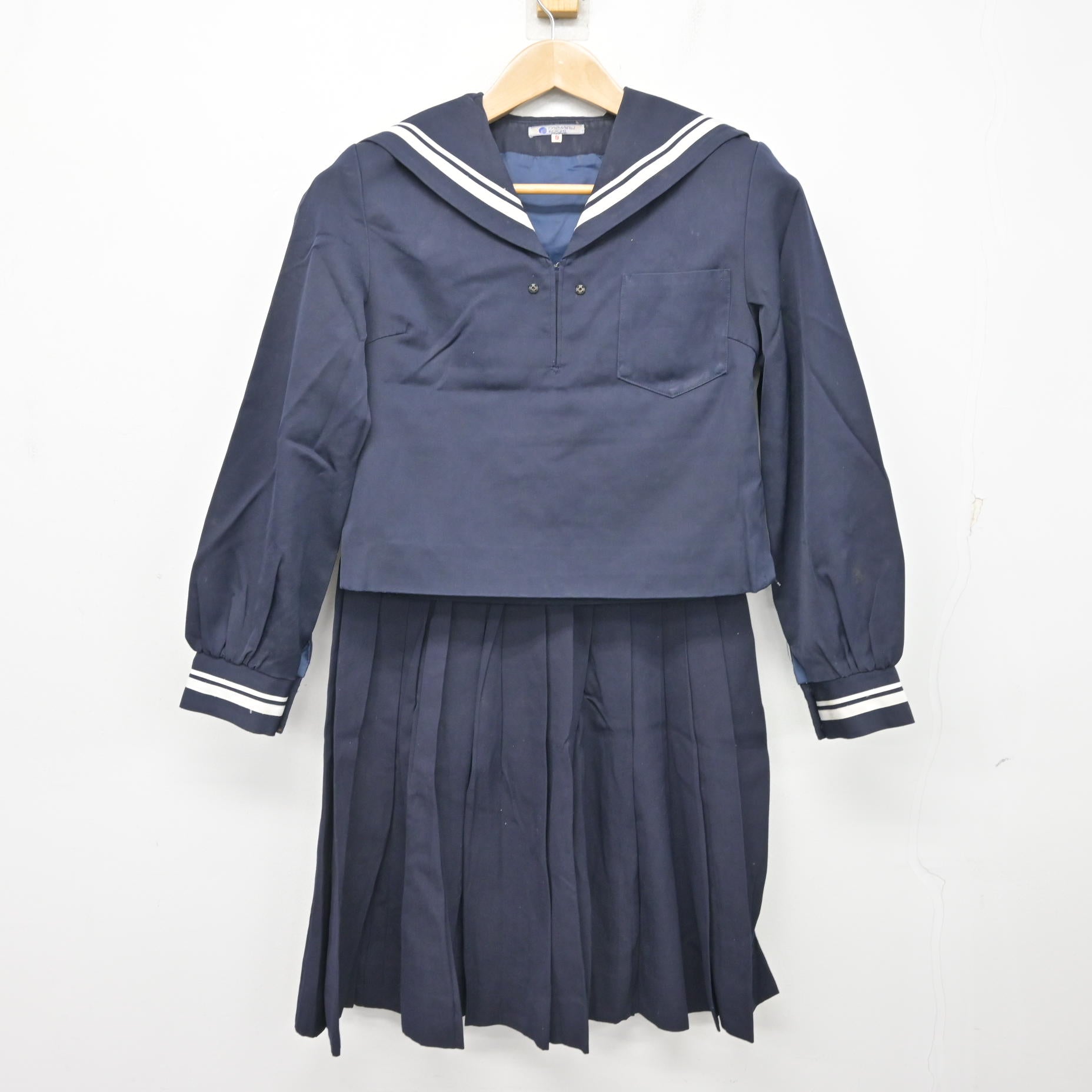 中古】高知県 土佐女子中学高等学校 女子制服 2点 (セーラー服
