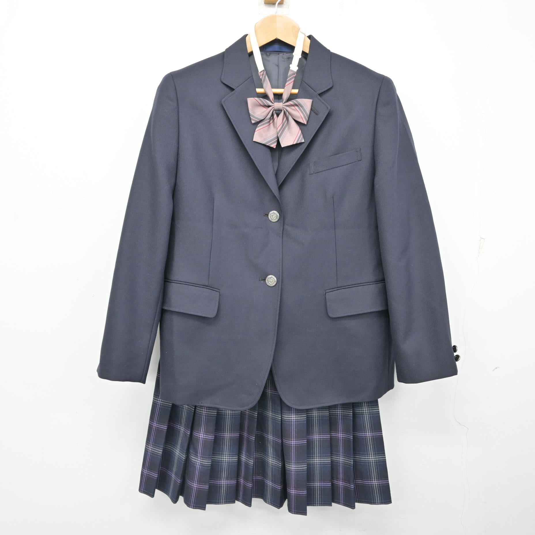 飛鳥未来 スカート 中古】 飛鳥未来高等学校 女子制服 3点 (ブレザー・スカート) sf132947