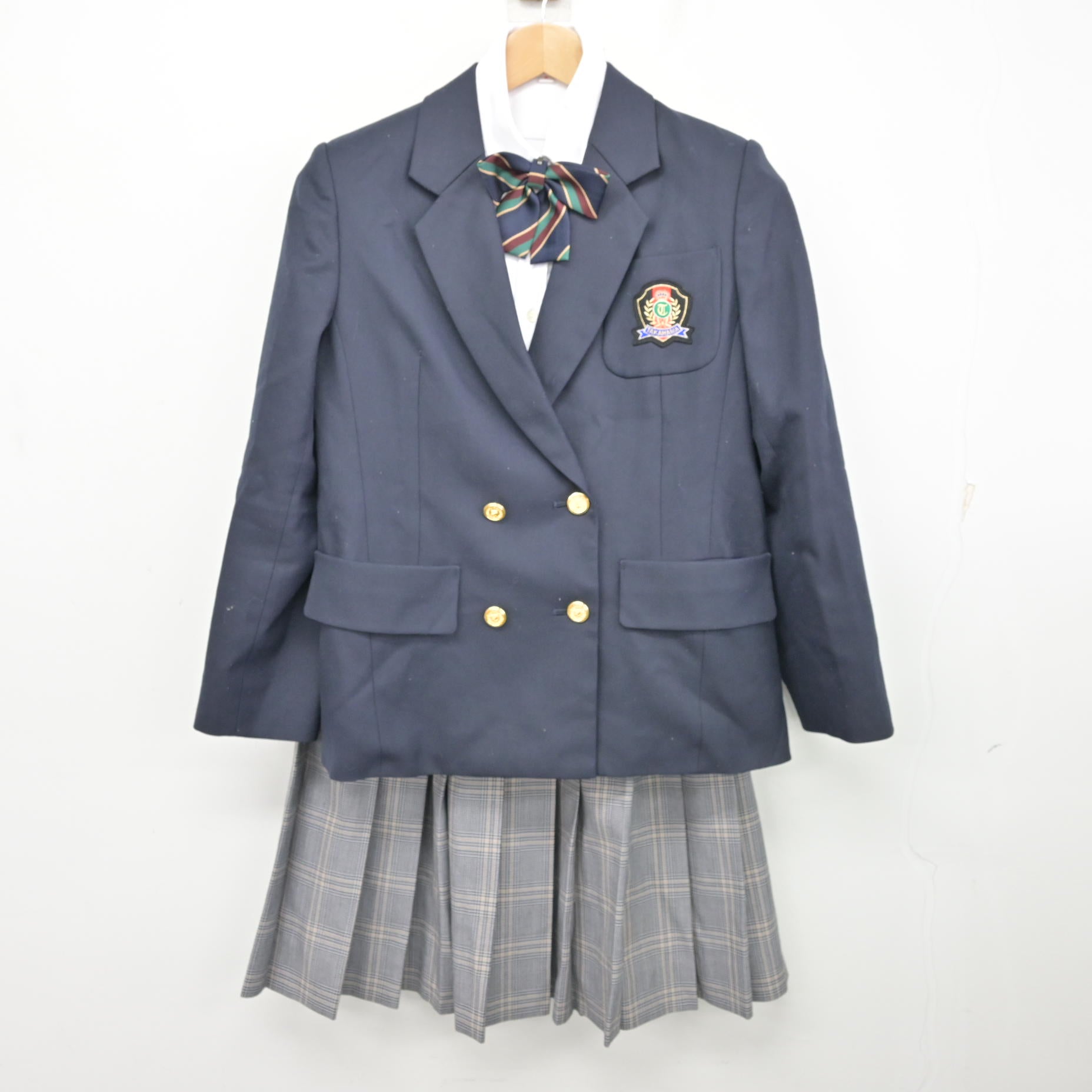 中古】愛知県 高浜高等学校 女子制服 4点 (ブレザー・シャツ・スカート