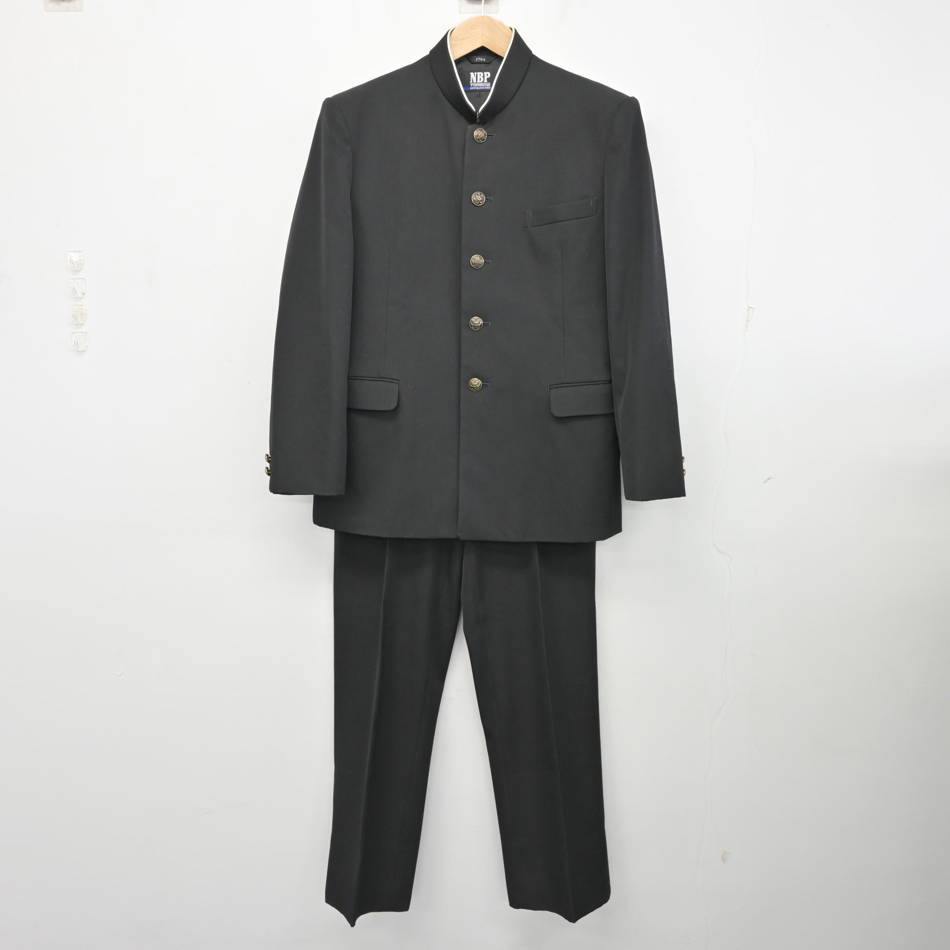 中古】北海道 登別中学校 男子制服 2点 (学ラン・ズボン) sf133323