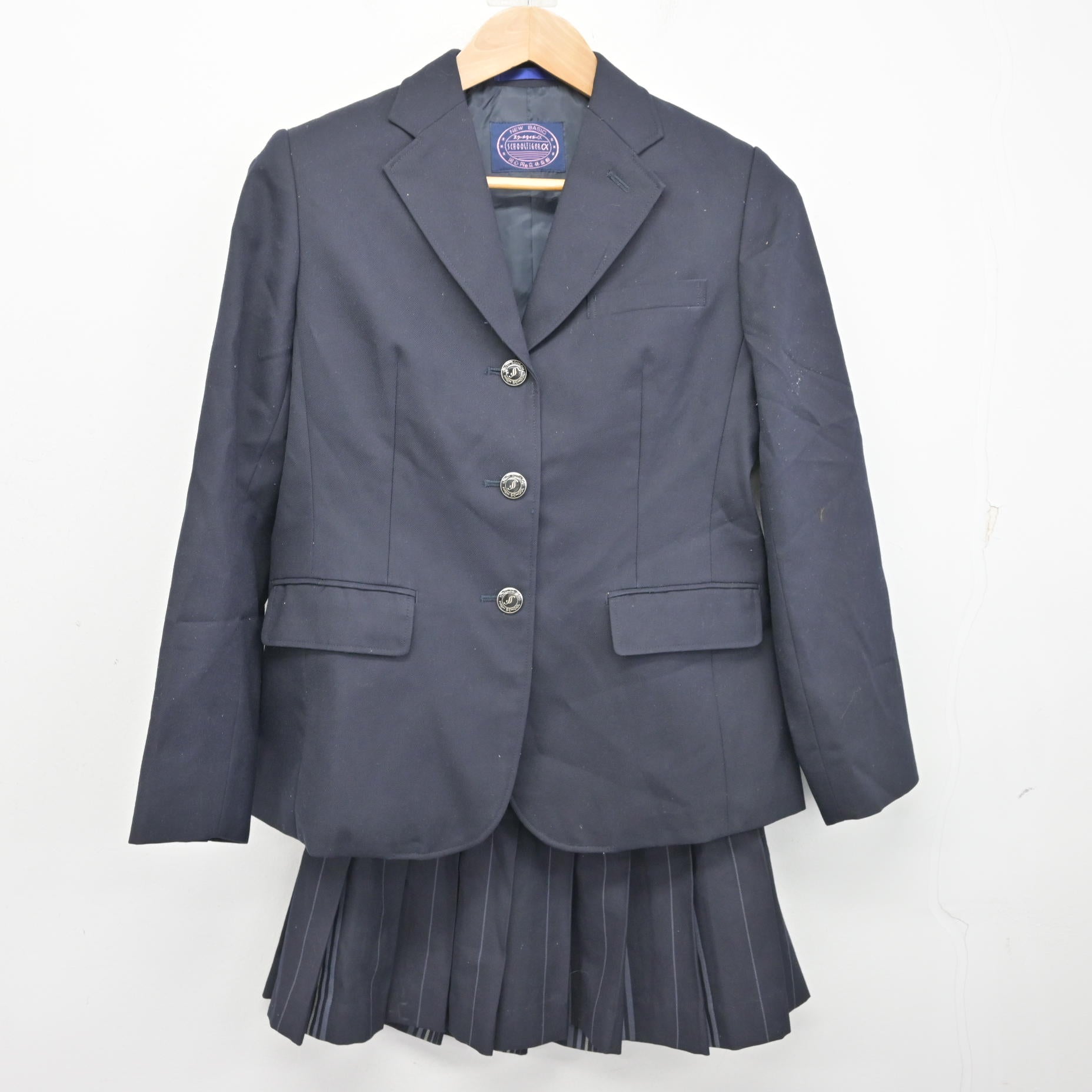 中古】大阪府 和泉総合高等学校 女子制服 2点 (ブレザー・スカート 