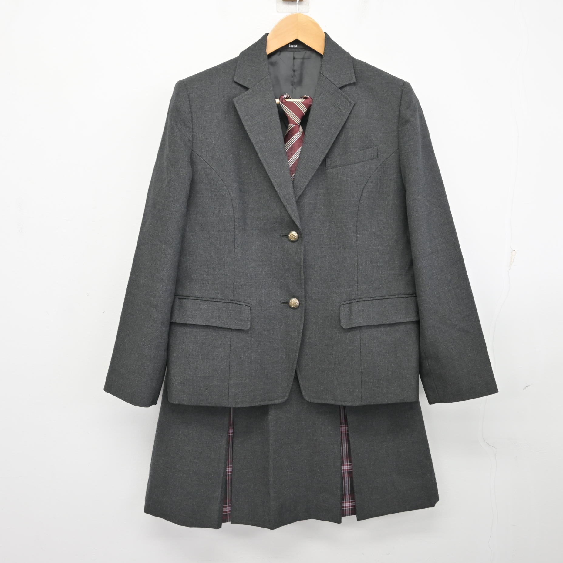 中古】埼玉県 昌平高等学校/旧制服 女子制服 5点 (ブレザー・スカート