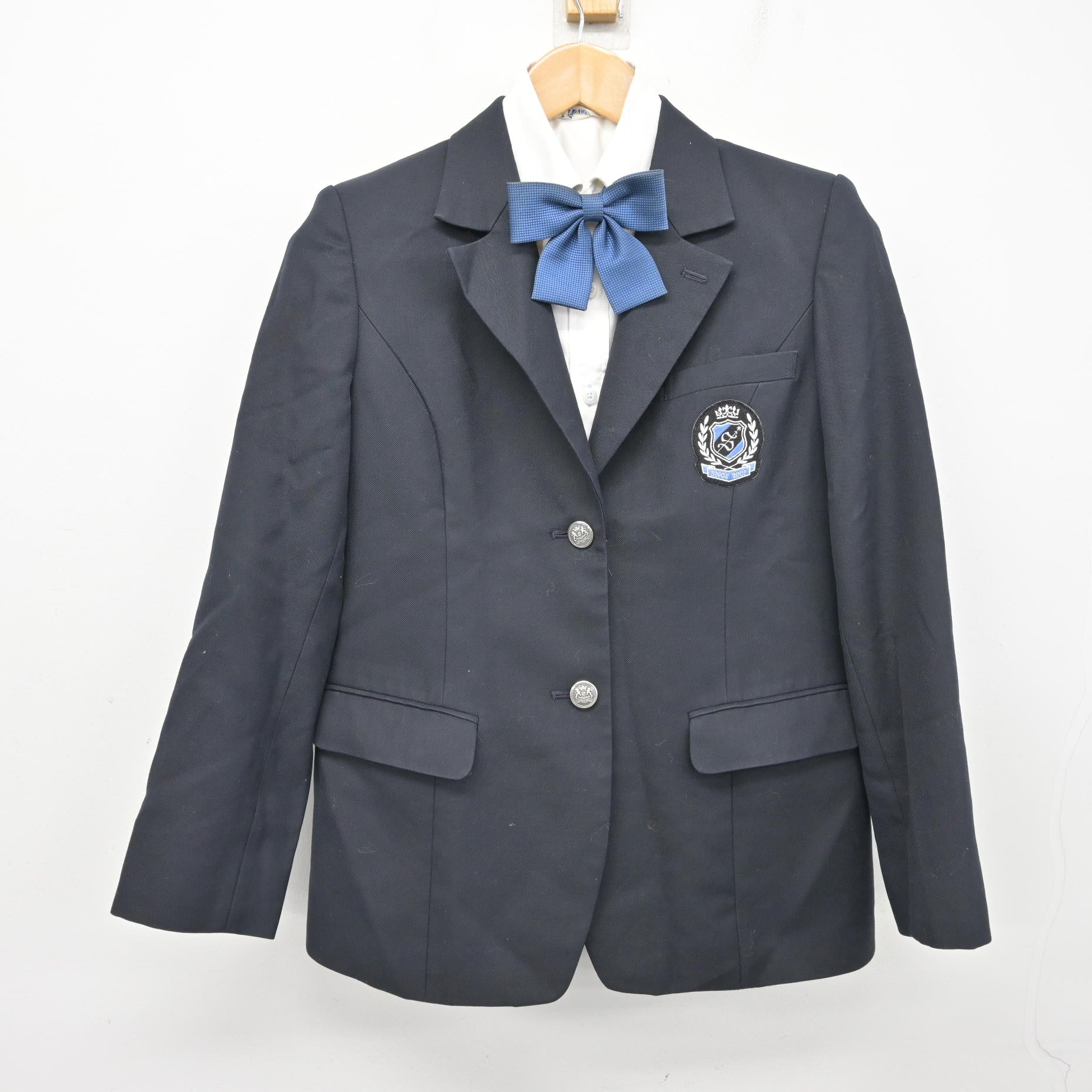 中古】京都府 京都産業大学附属高等学校 女子制服 4点 (ブレザー