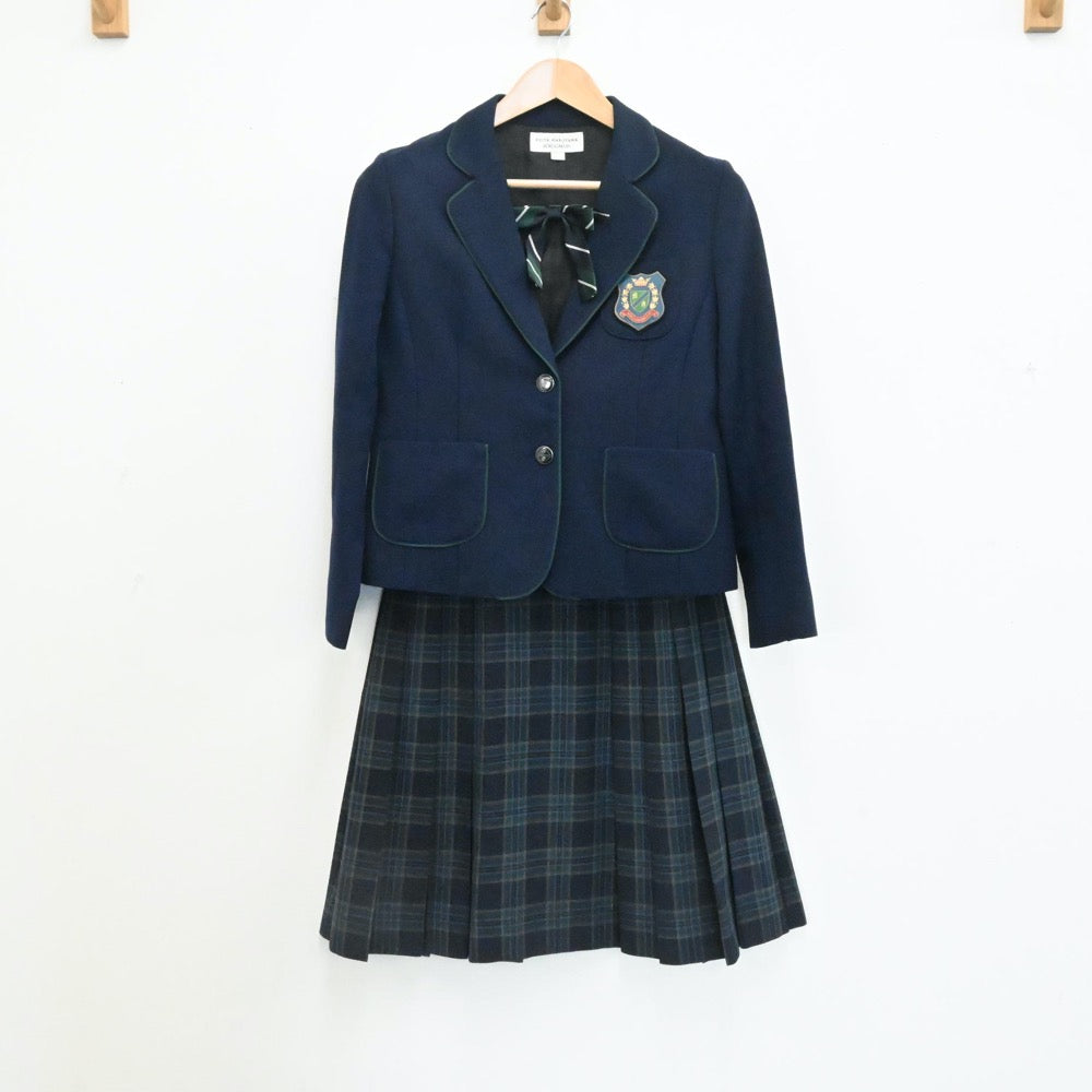 中古制服】東京都 國學院高校 女子制服 4点（ブレザー・スカート 冬・セーター・リボン ） sf000010【リサイクル学生服】 |  中古制服通販パレイド