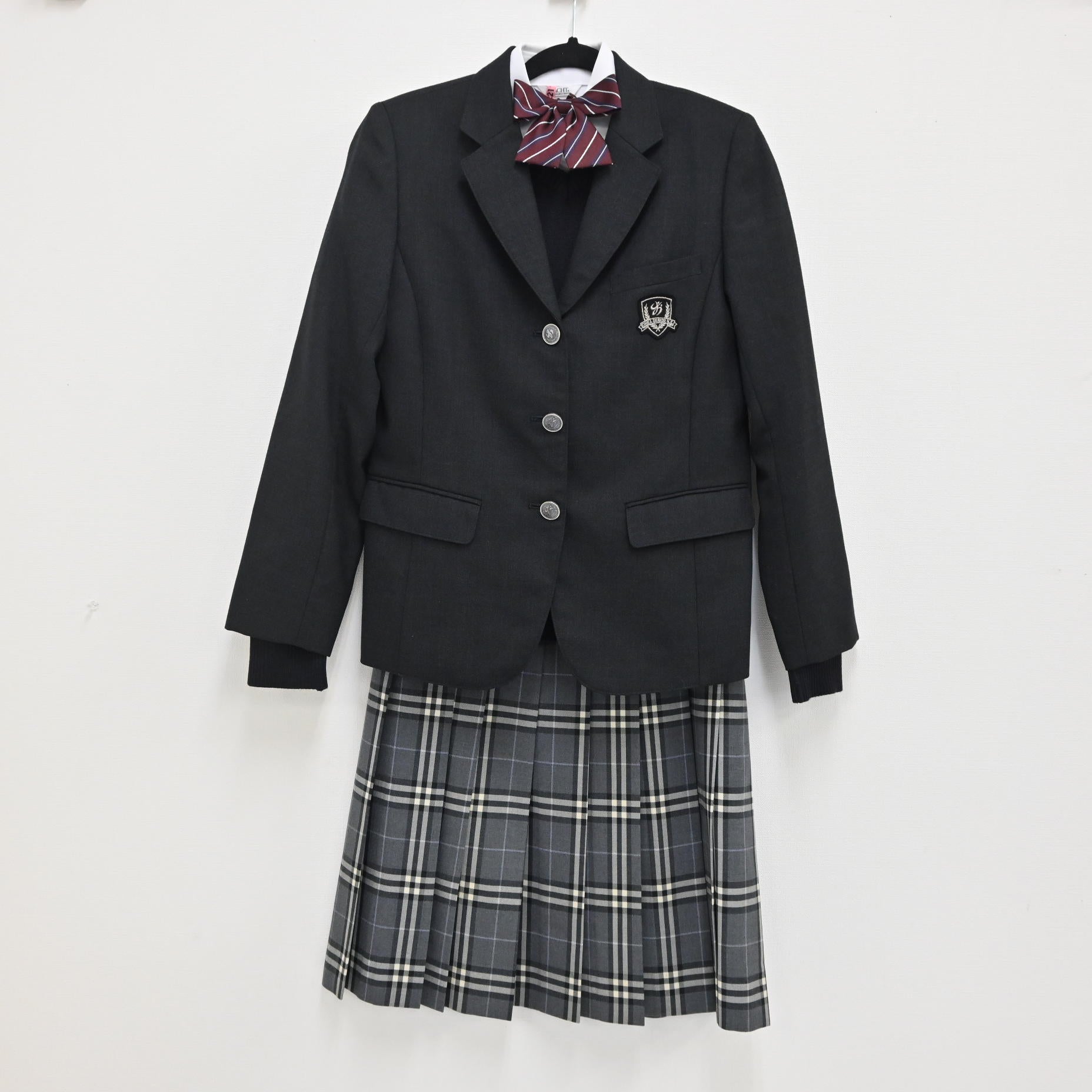 中古制服】三重県 相可高校 女子制服 5点（ブレザー・ニット・ブラウス 長袖・スカート・リボン ） sf000089【リサイクル学生服】 | 中古制服 通販パレイド