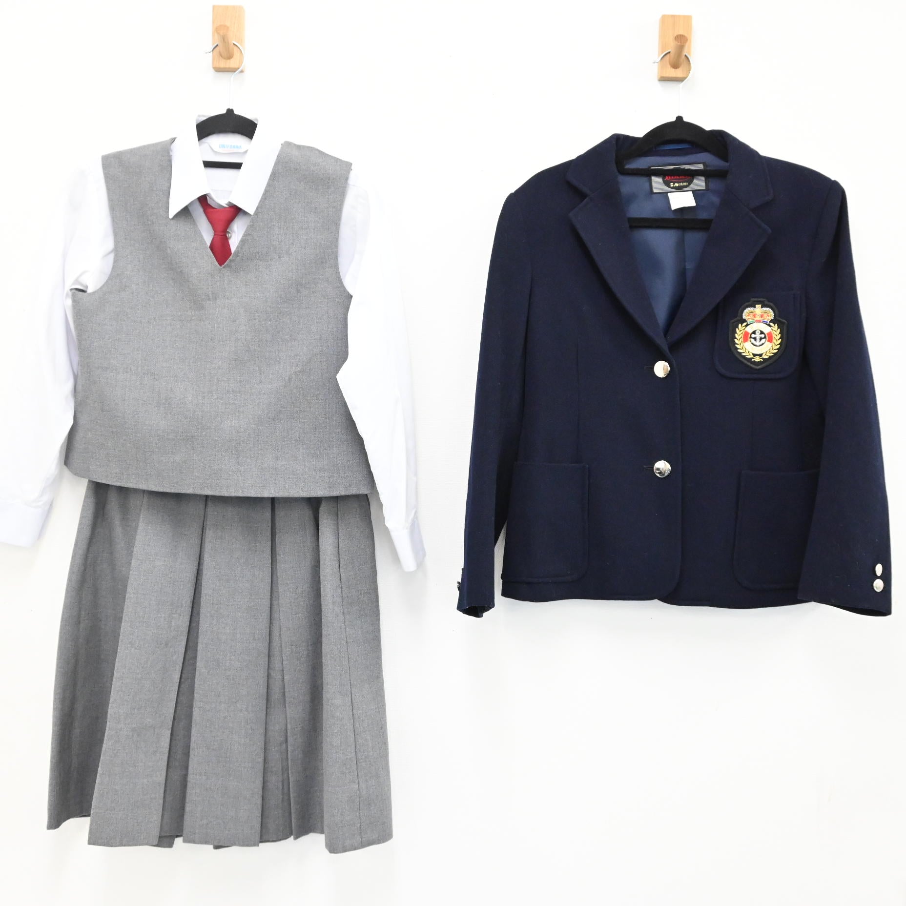 【中古】神奈川県 横浜少年少女合唱団 女子制服 6点（ブレザー・ベスト・シャツ 半袖・ネクタイ・スカート ） sf000344