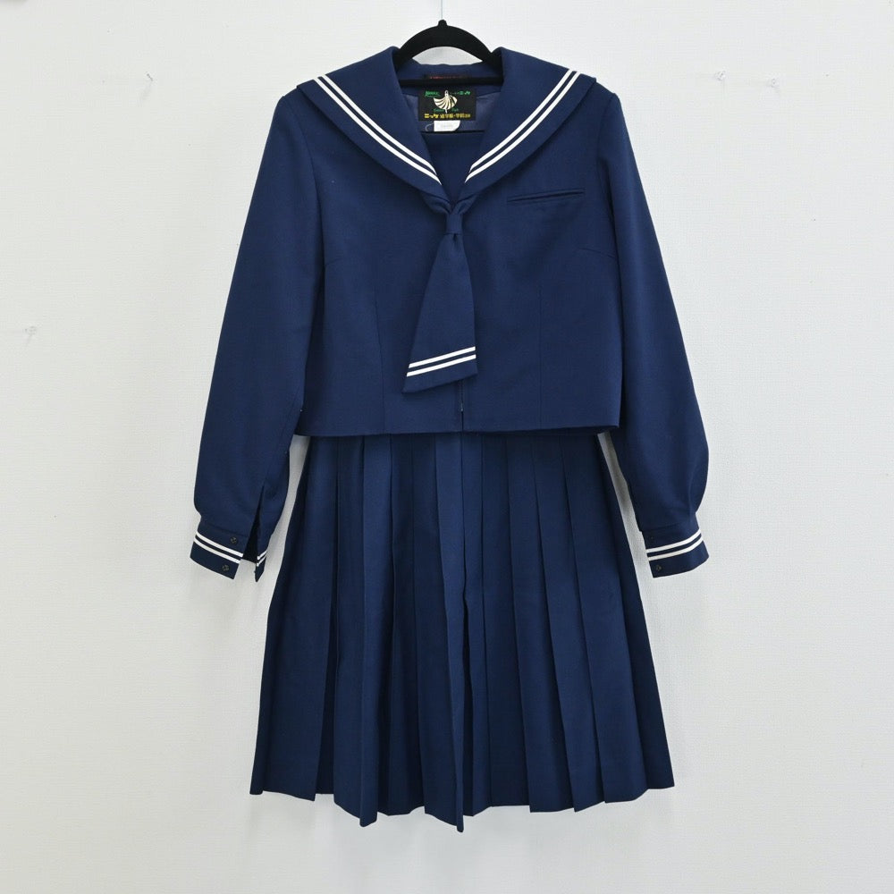 【中古】千葉県 松戸市立小金中学校 女子制服（セーラー服・スカート）sf000758