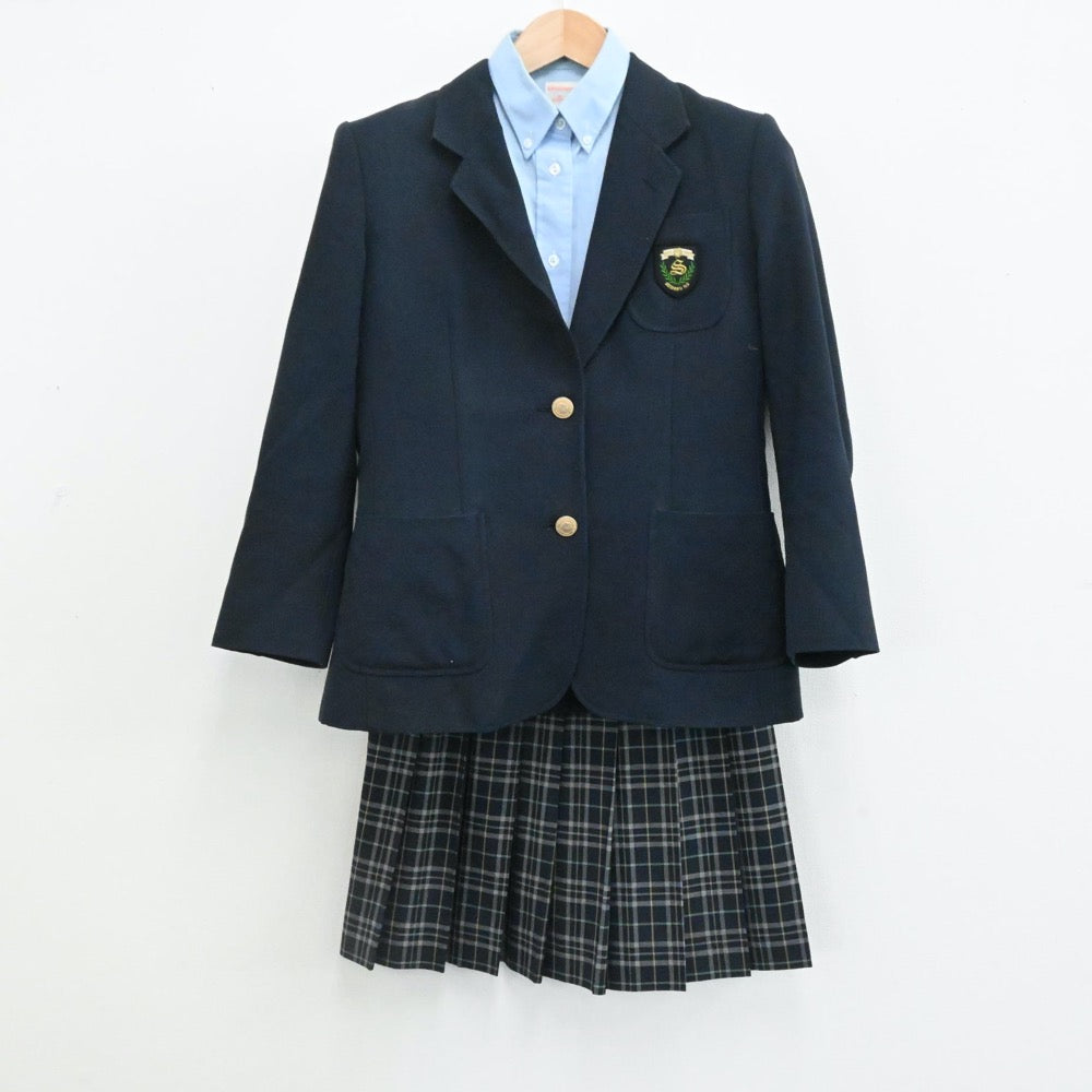 中古制服】東京都 正則高等学校 女子制服 3点（ブレザー・シャツ・スカート）sf001380【リサイクル学生服】 | 中古制服通販パレイド