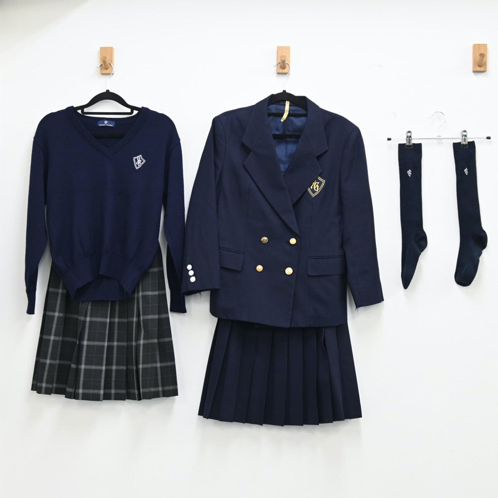 中古制服】神奈川県 横浜女学院高等学校 女子制服 5点（ブレザー