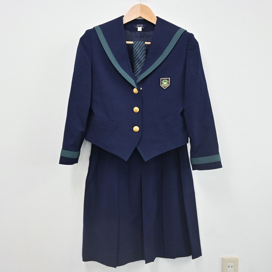 【中古】岐阜県 岐阜女子高等学校 女子制服 4点（ブレザー・ベスト・スカート）sf002256