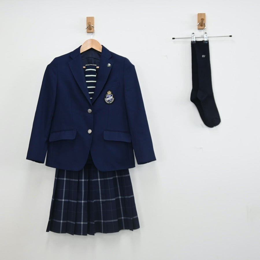 中古制服】東京都 武蔵野大学高等学校 女子制服 6点（ブレザー・ニット