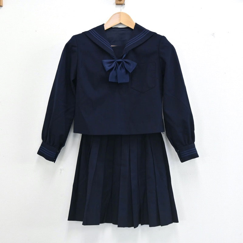 【中古】東京都 東京学芸大学附属高校 女子制服 5点（セーラー服・スカート）sf002740