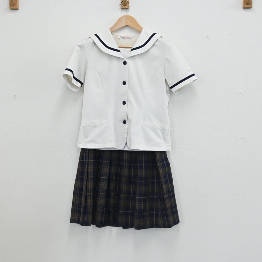 中古制服】新潟県 北越高等学校 女子制服 4点（セーラー服・スカート