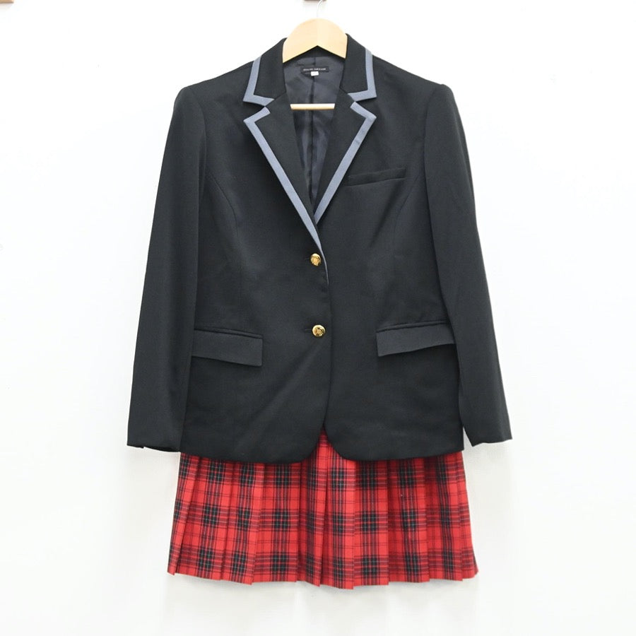 【中古】北海道 北海道芸術高等学校 女子制服 6点（ブレザー・シャツ・ニット・スカート）sf002867