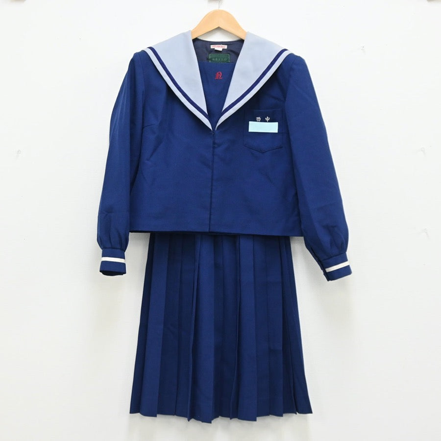 中古制服】宮崎県 都城市立西中学校 女子制服 2点（セーラー服・スカート）sf002881【リサイクル学生服】 | 中古制服通販パレイド