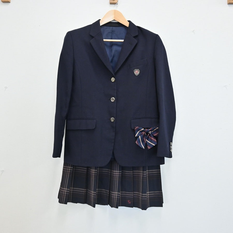 【中古】千葉県 千葉県立柏の葉高校 女子制服 5点（ブレザー・ニット・スカート）sf003032