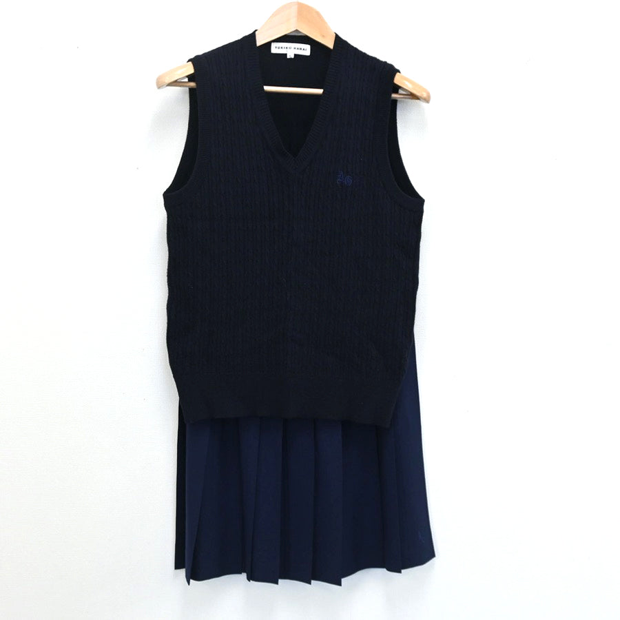 中古制服】愛知県 安城学園高等学校 女子制服 2点（ニットベスト