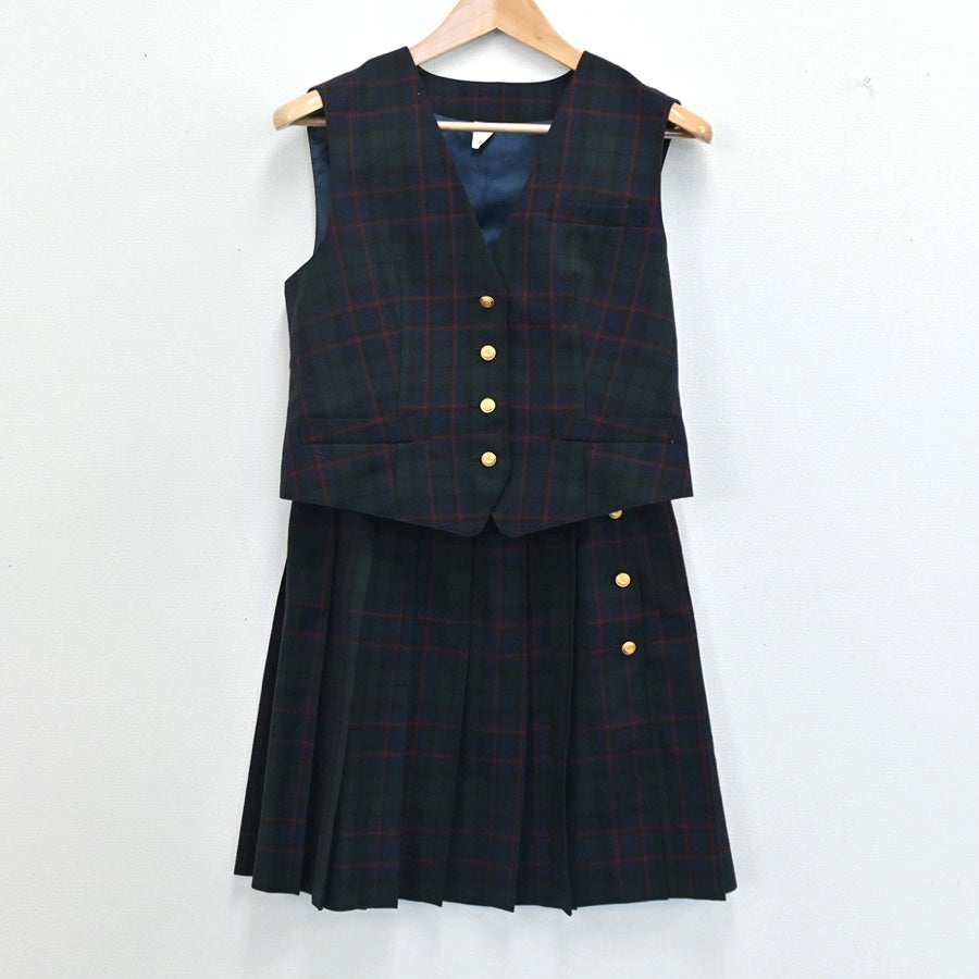 中古制服】東京都 鶴川高等学校 女子制服 3点（ベスト・スカート）sf003204【リサイクル学生服】 | 中古制服通販パレイド