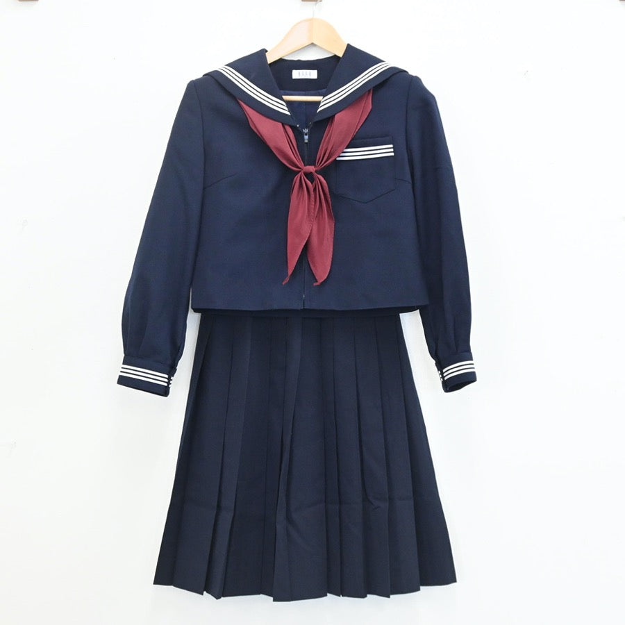 中古制服】青森県 弘前市立第三中学校 女子制服 3点(セーラー服 中古制服】青森県 弘前市立第三中学校 女子制服 3点(セーラー服