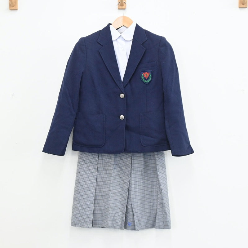 【中古】静岡県 静岡県立浜松城北工業高等学校 女子制服 3点（ブレザー・シャツ・スカート）sf003446