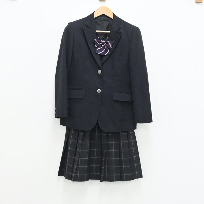 【中古】神奈川県 日本大学藤沢高等学校 女子制服 4点（ブレザー・スカート）sf003494