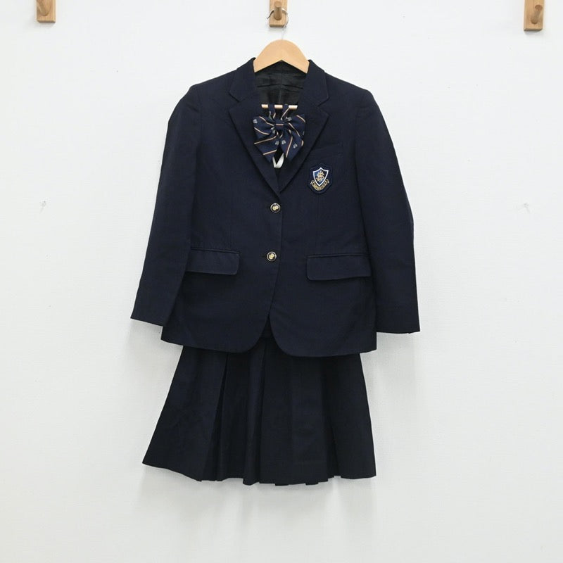 【中古】埼玉県 岩槻高等学校 女子制服 4点（ブレザー・ニット・スカート）sf003510