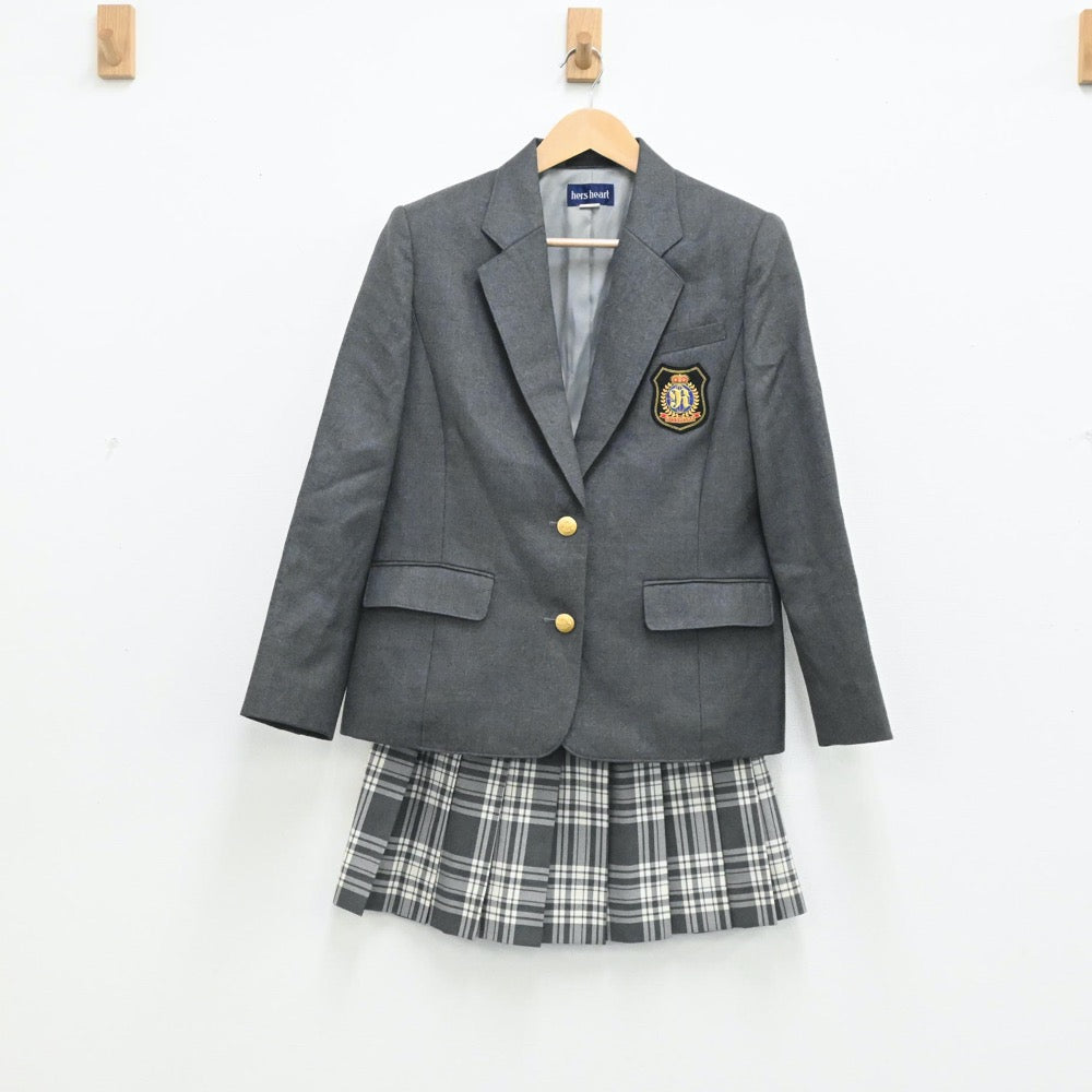 【中古】東京都 立志舎高等学校 女子制服 3点（ブレザー・スカート）sf003752