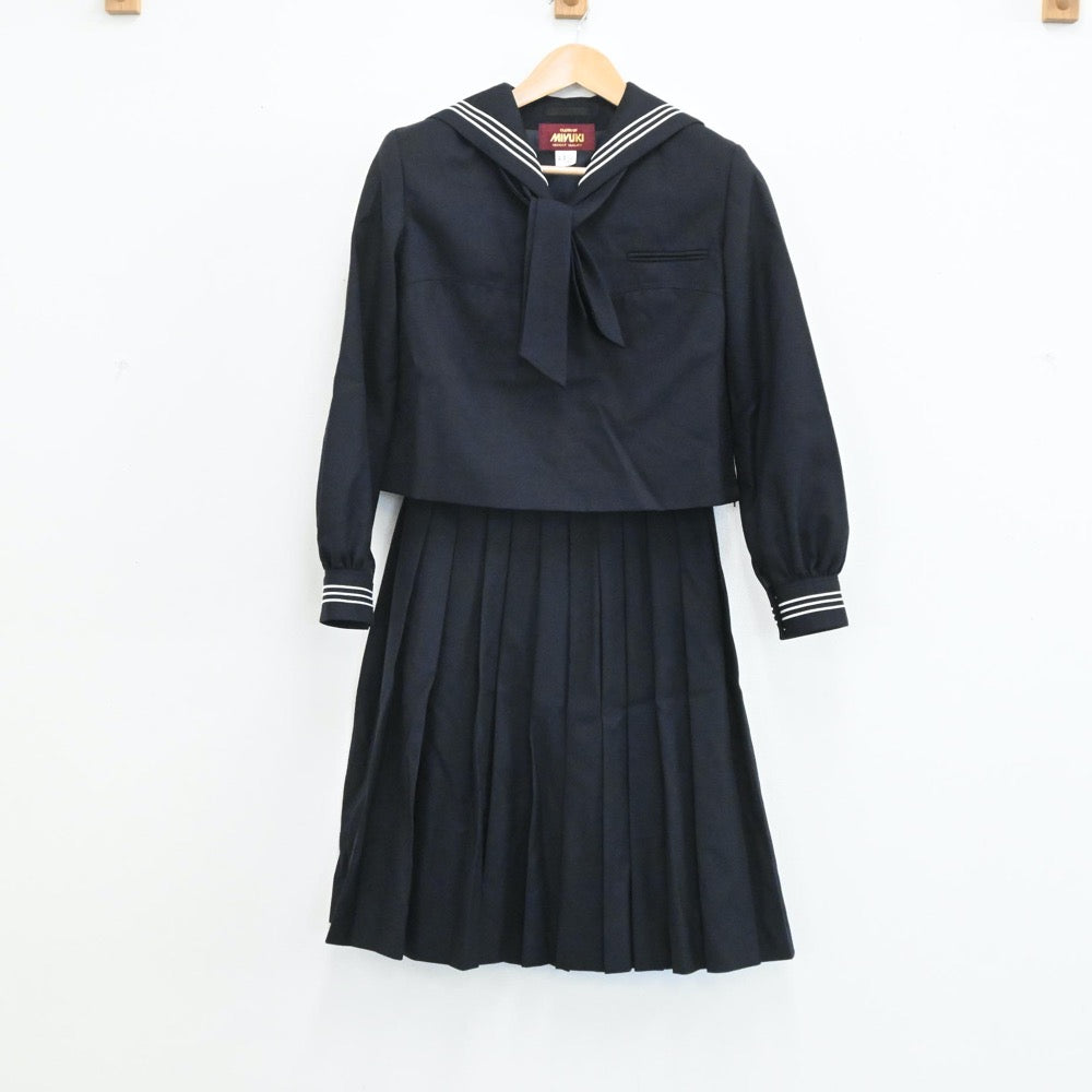 中古制服】東京都 豊島岡女子学園中学校 女子制服 4点（セーラー服