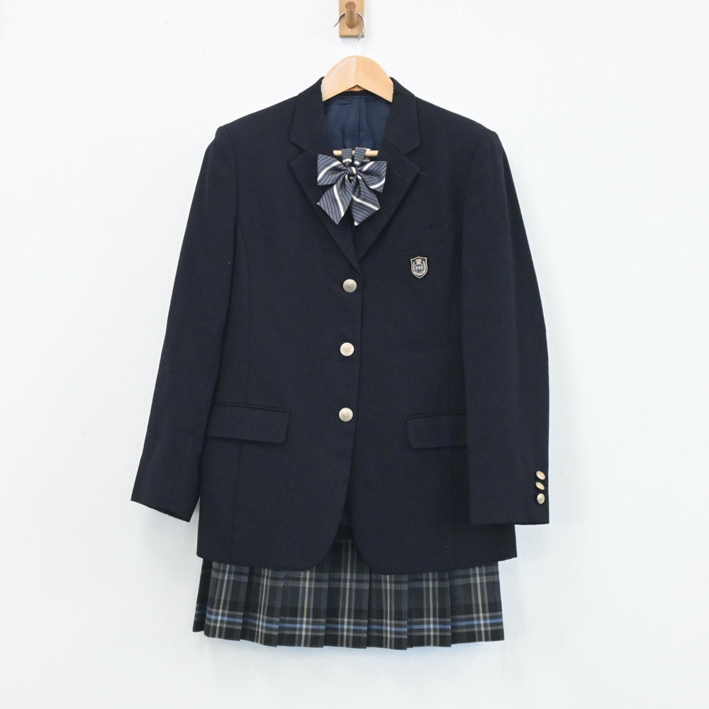 中古制服】東京都 拓殖大学第一高等学校 女子制服 4点（ブレザー