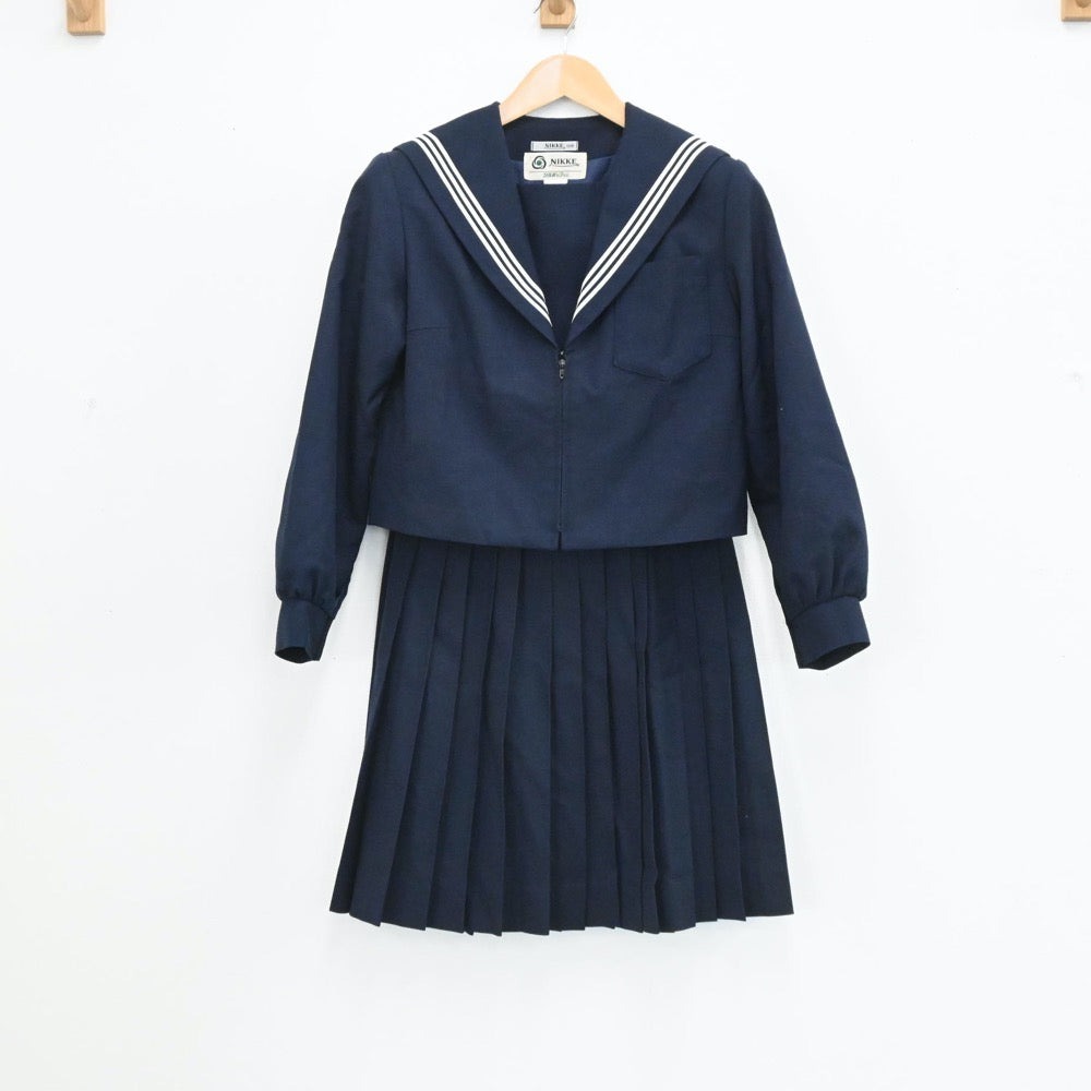 中古制服】愛知県 稲沢市立祖父江中学校 女子制服 2点（セーラー服