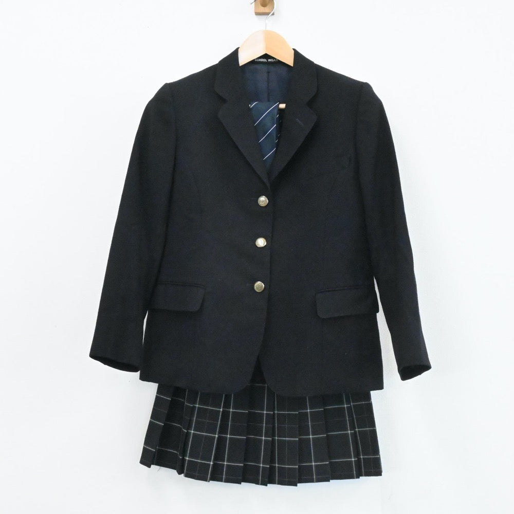 【中古】東京都 都立南平高等学校 女子制服 5点（ブレザー・スカート）sf004042